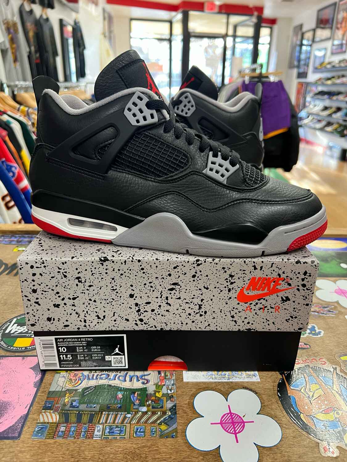 Pre Owned Jordan 4 Bred Reimagined Size 10