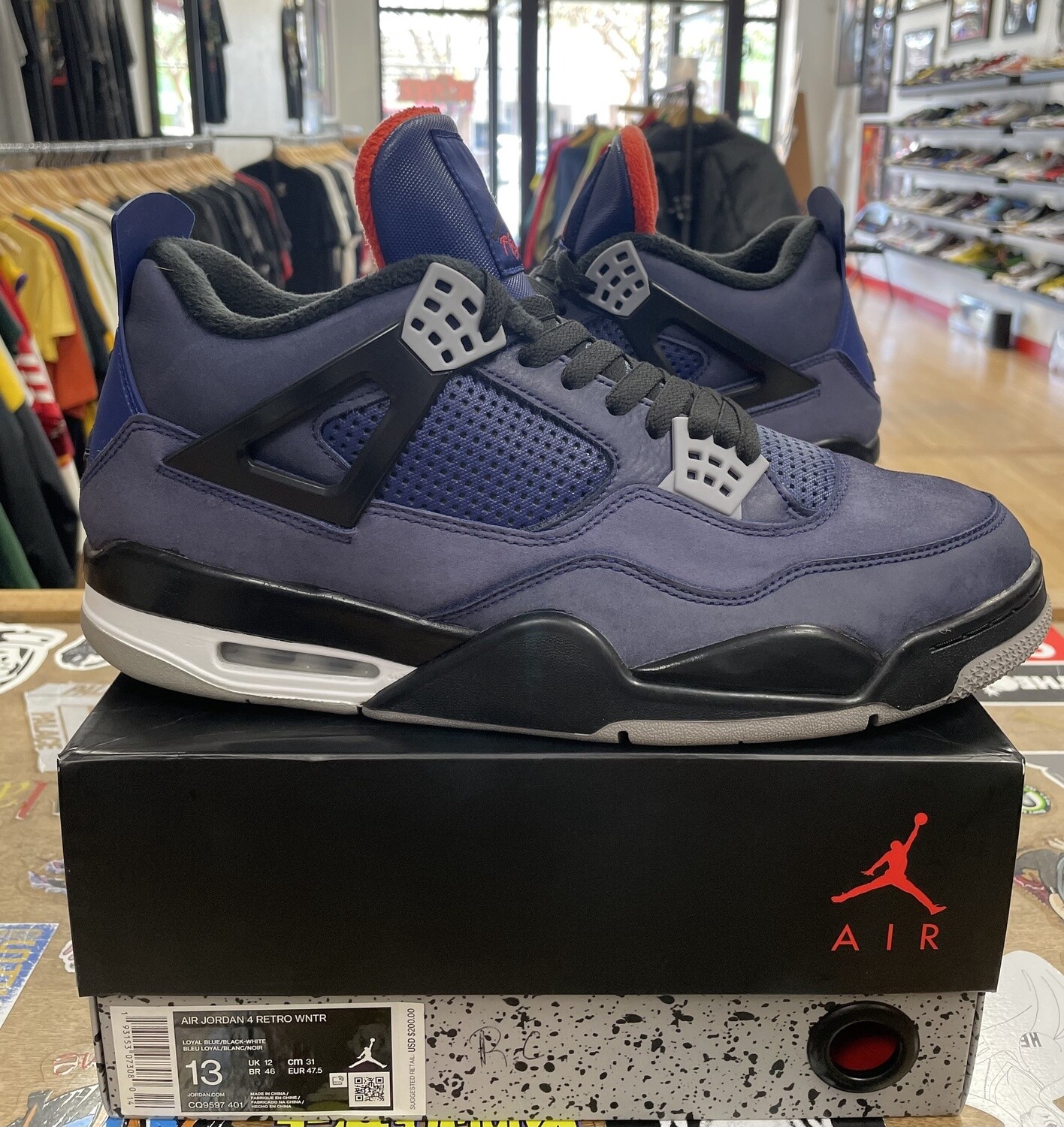 Pre Owned Jordan 4 Winterized Size 13