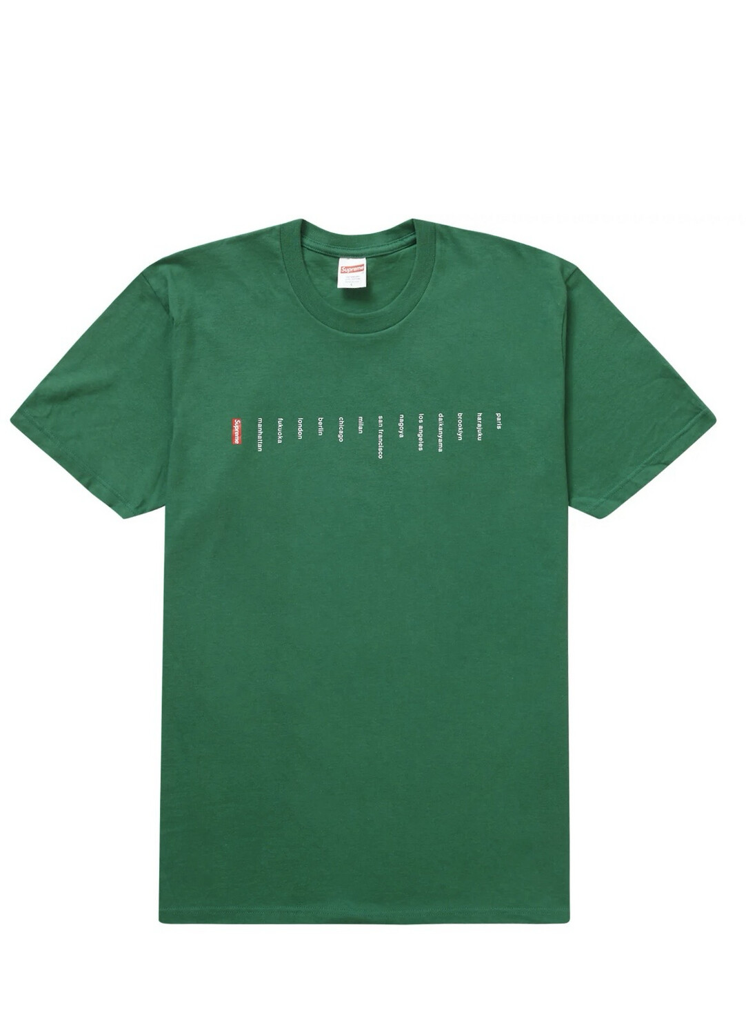 Used Supreme Location Tee Size Large