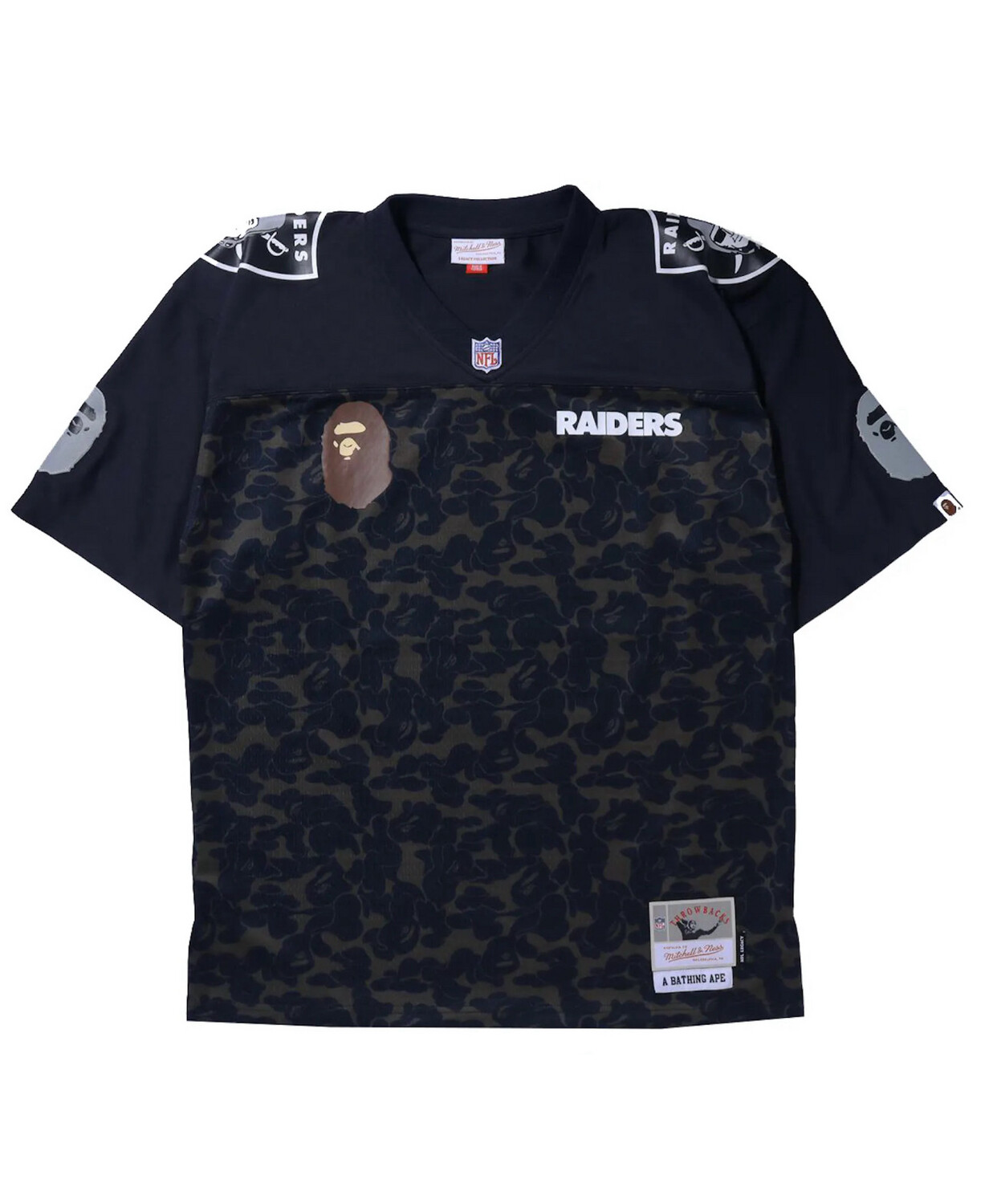 Brand New BAPE Mitchell &amp; Ness Raiders Jersey Size M