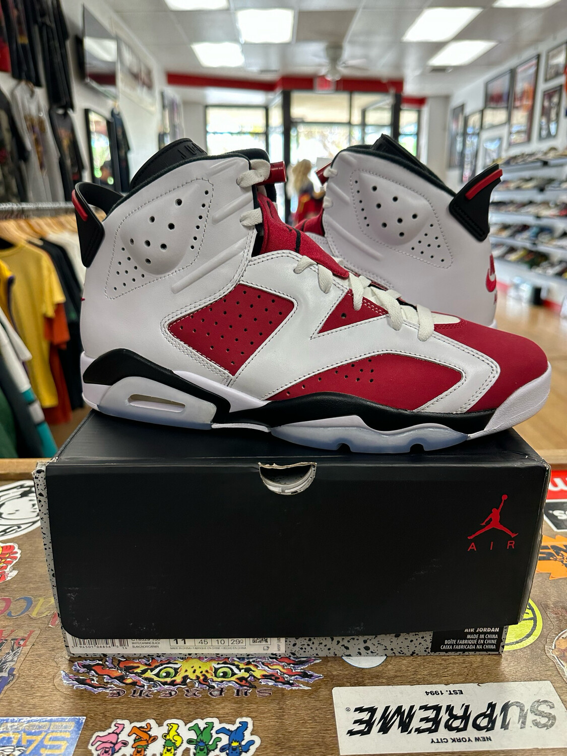 Ds 2021 Jordan 6 Carmine Size 11