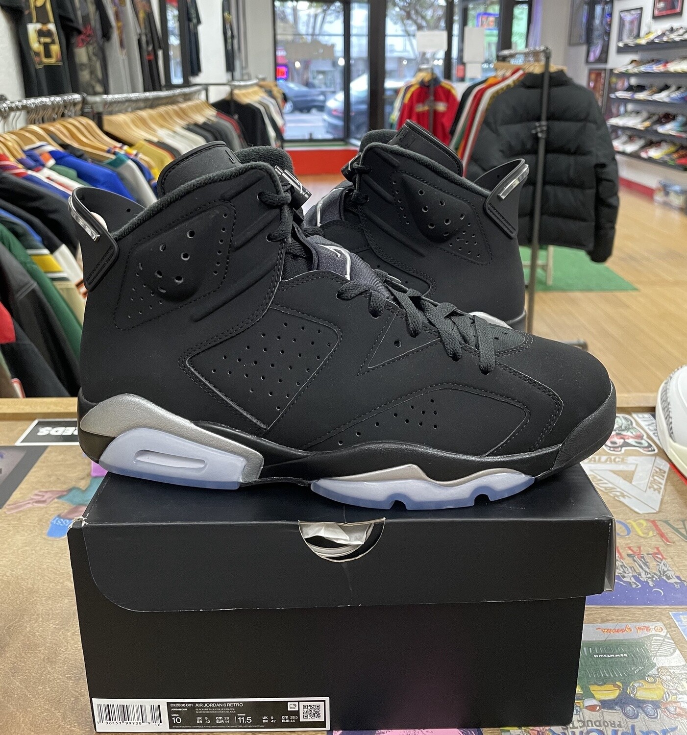 DS Jordan 6 Retro Chrome Metallic Silver Size 10