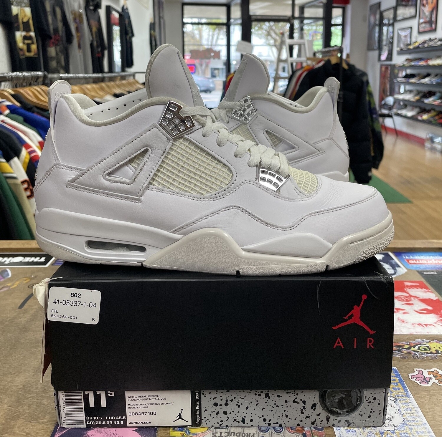 Pre Owned Jordan 4 Retro Pure Money (2017) Size 11.5