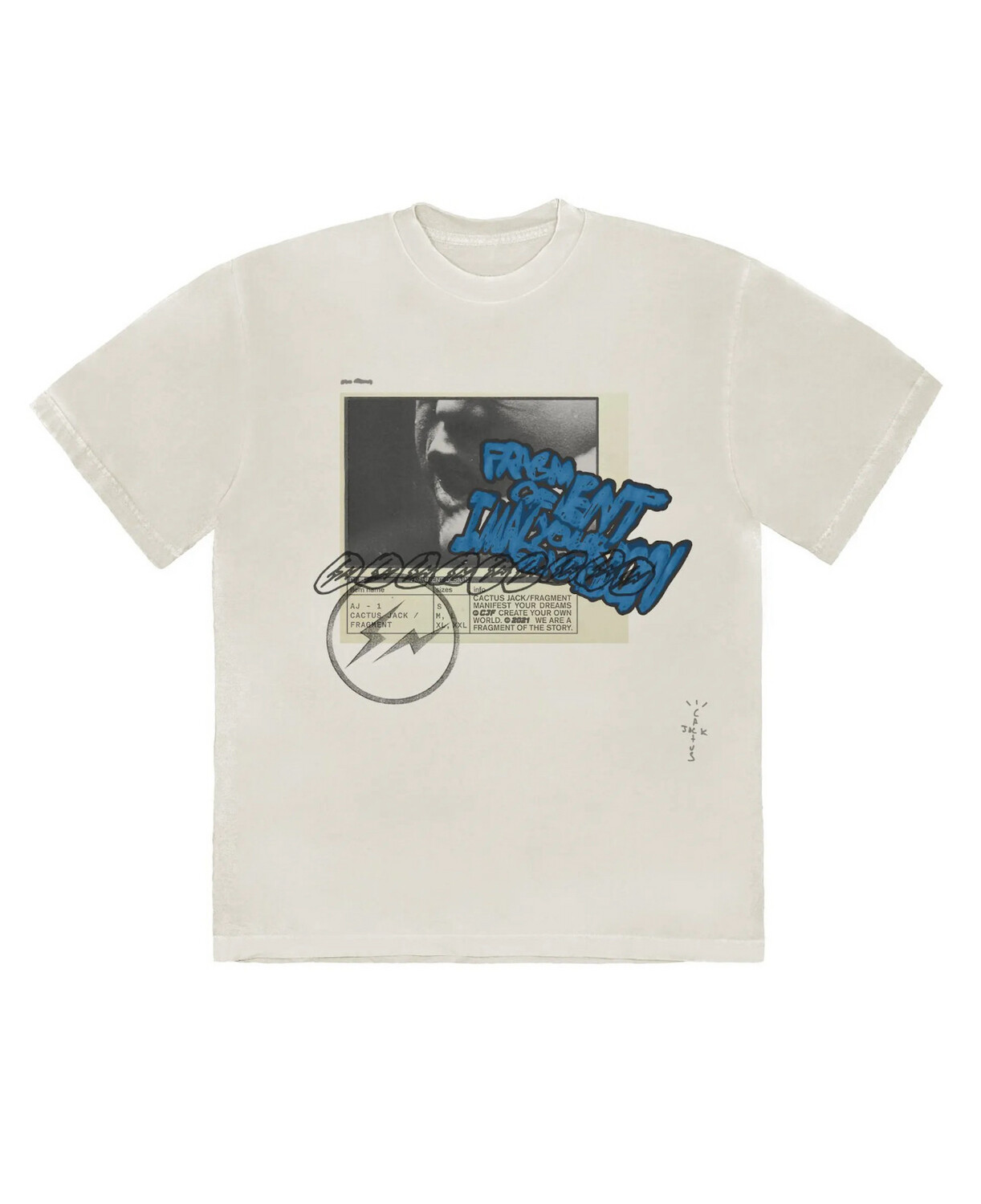 New Travis Scott Fragment Manifest Tee Size M