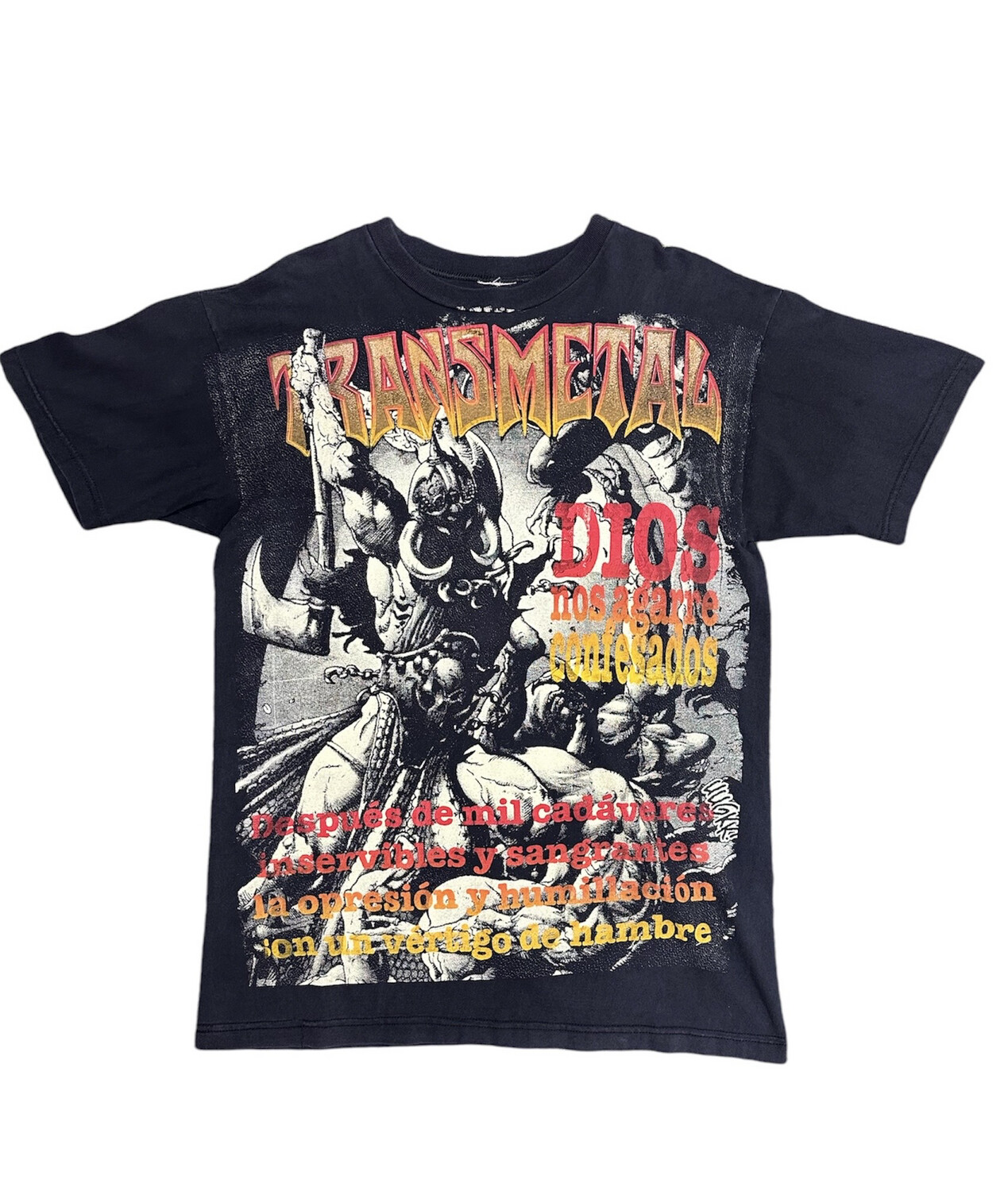 Vtg 90&#39;s Transmetal Aop T Shirt Size XL