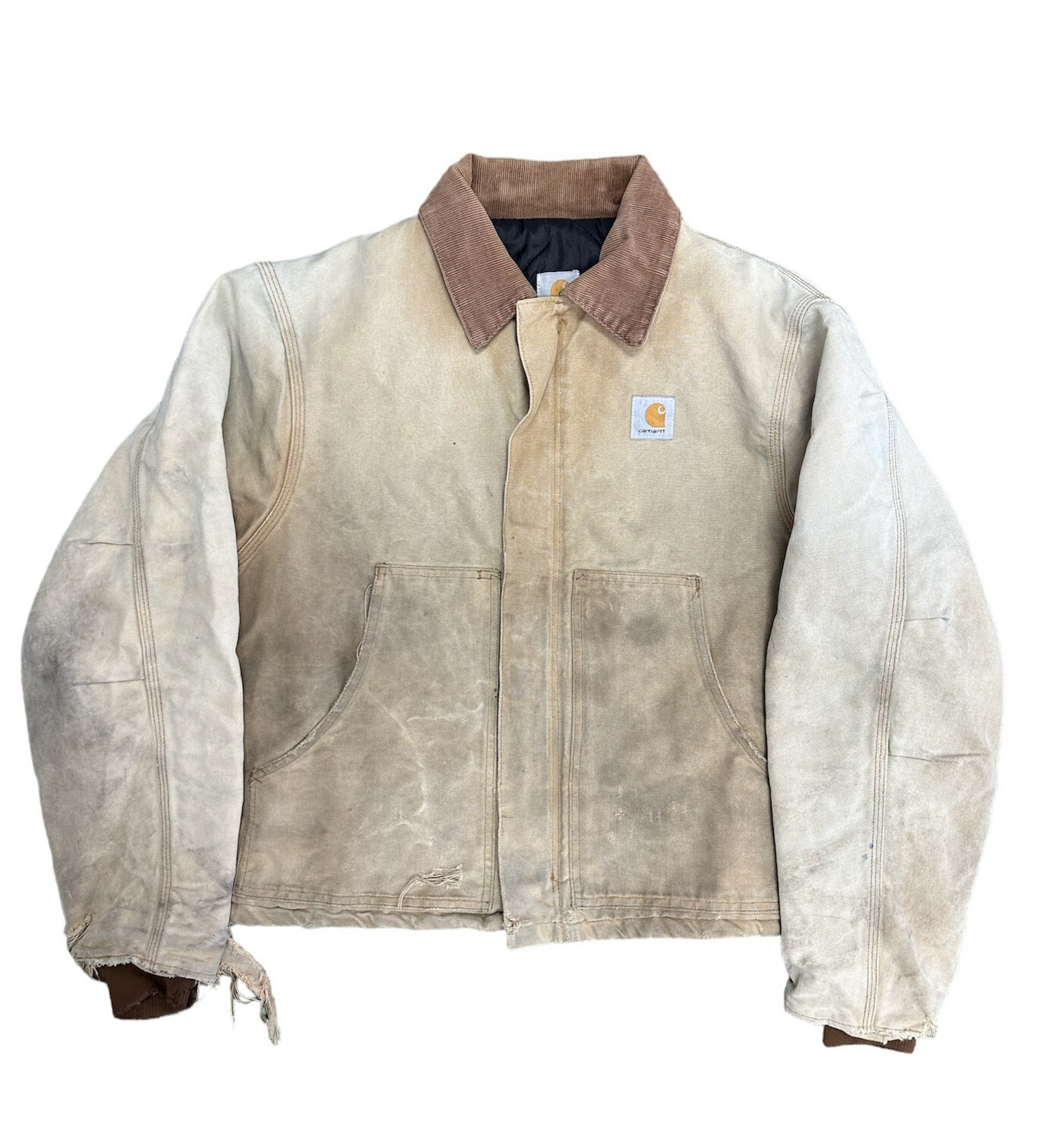 Vtg Carhartt Thrashed Jacket Size L