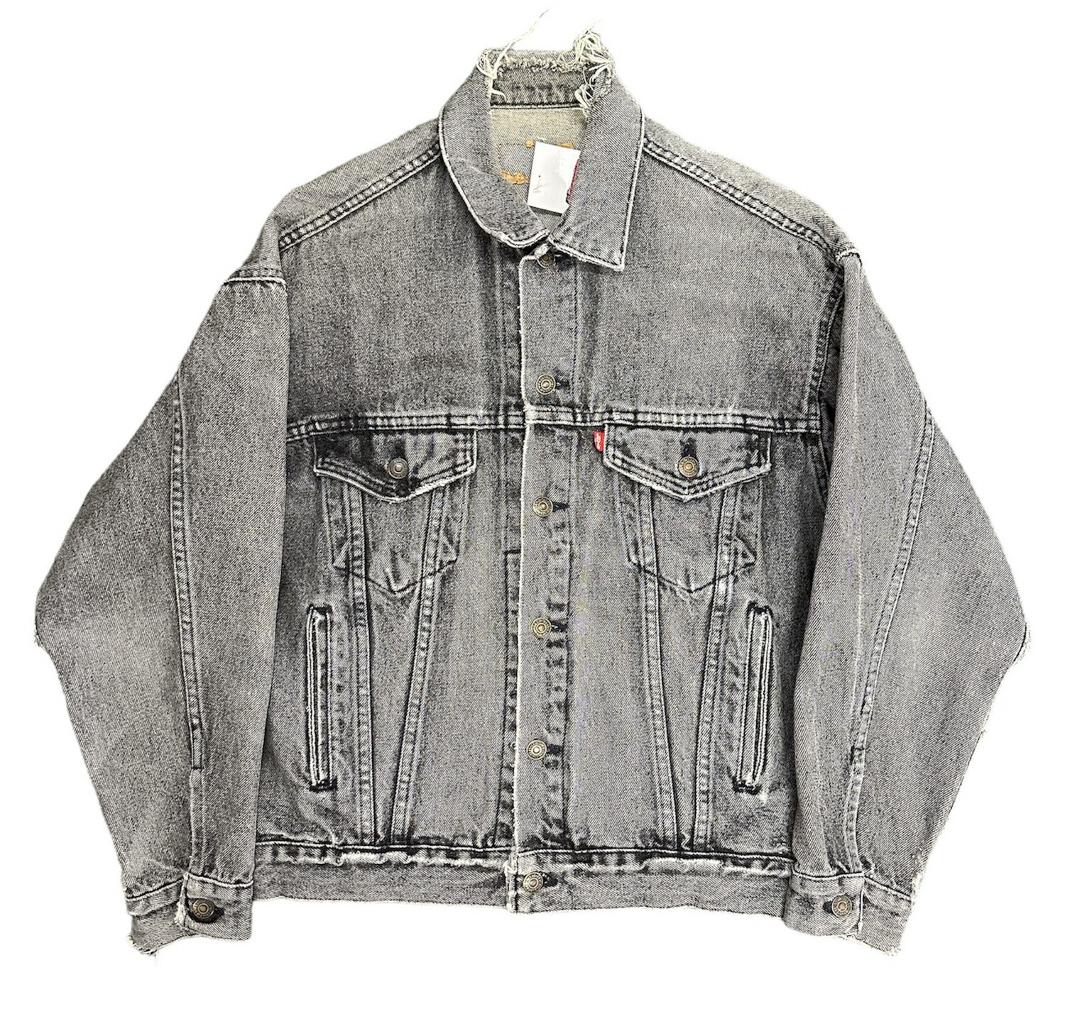 Vtg 90&#39;s Levis Thrashed Denim Jacket Size M