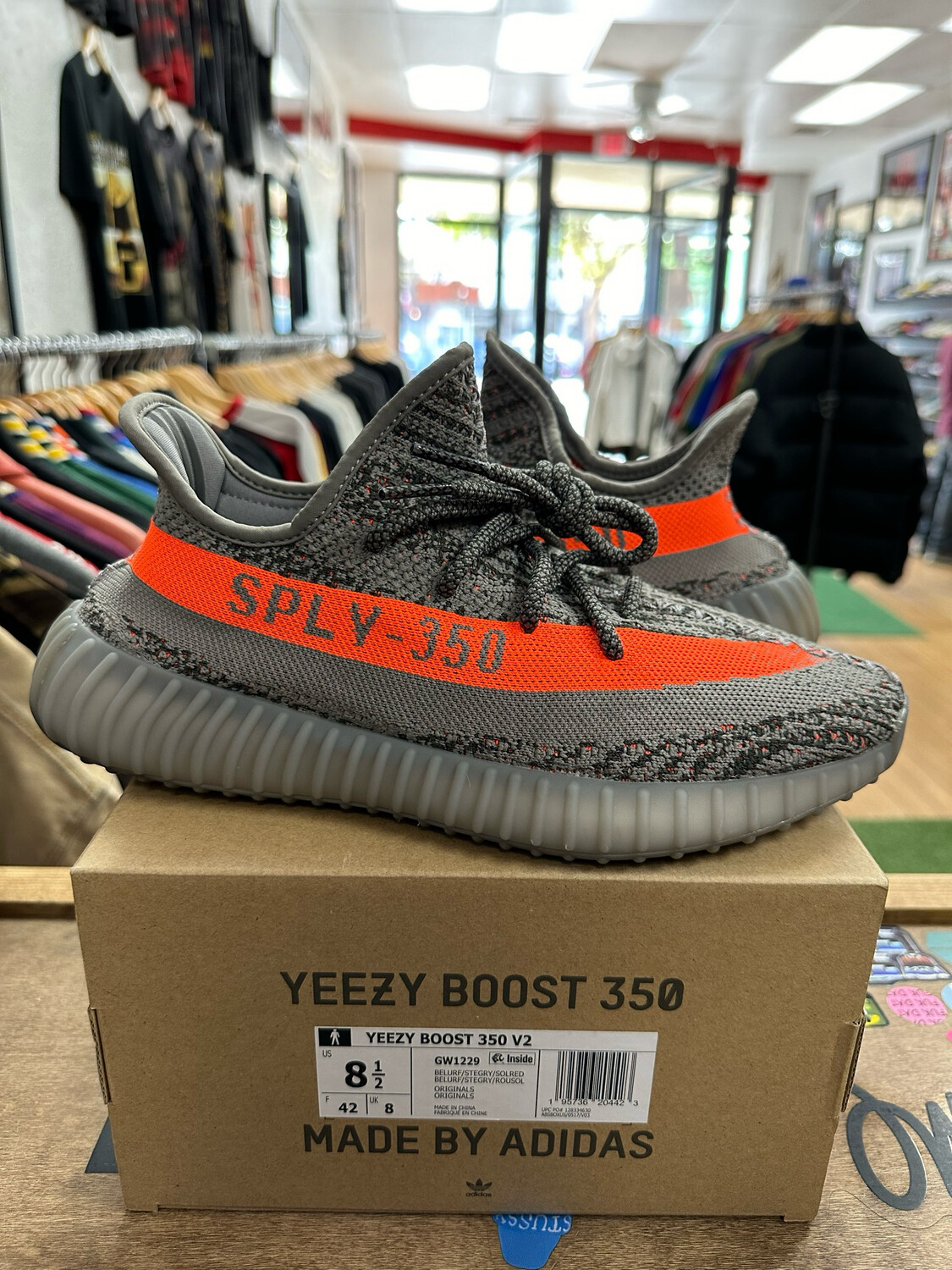 Pre Owned Adidas Yeezy Boost 350 V2 Beluga Reflective Size 8.5
