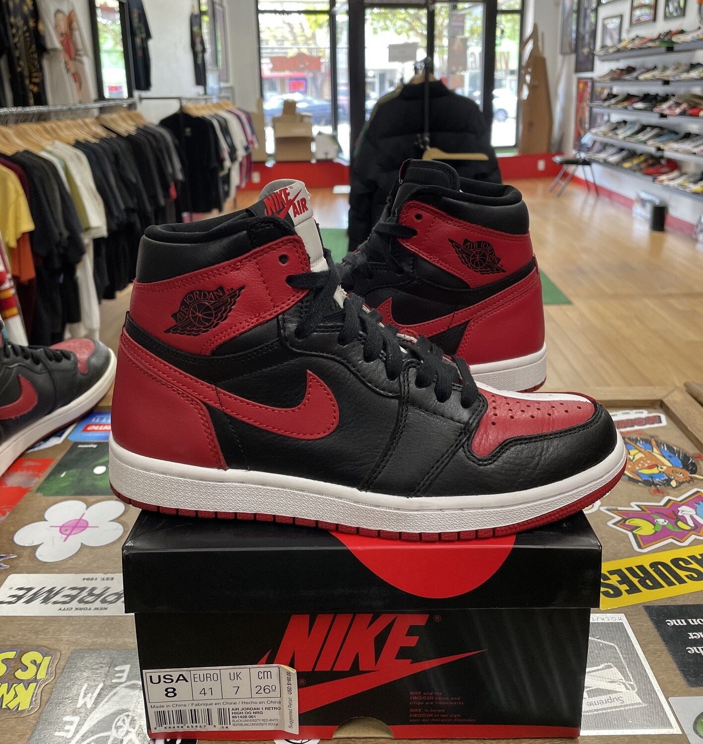 Pre Owned Jordan 1 Retro High Homage To Home Size 8