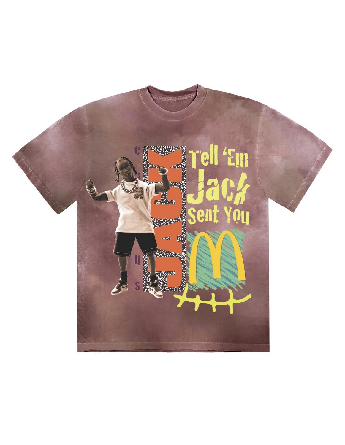 Pre-Owned Cactus Jack Tell Em Jack Sent You T Shirt Size L