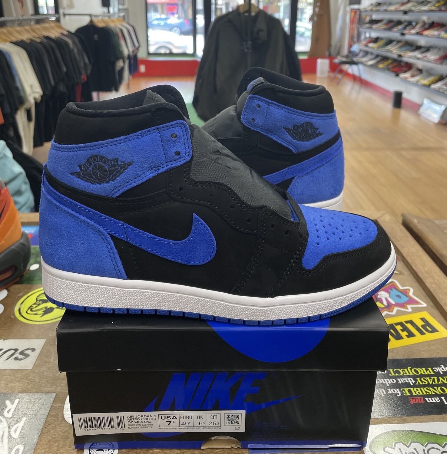 DS Jordan 1 Retro High OG Royal Reimagined Size 7.5