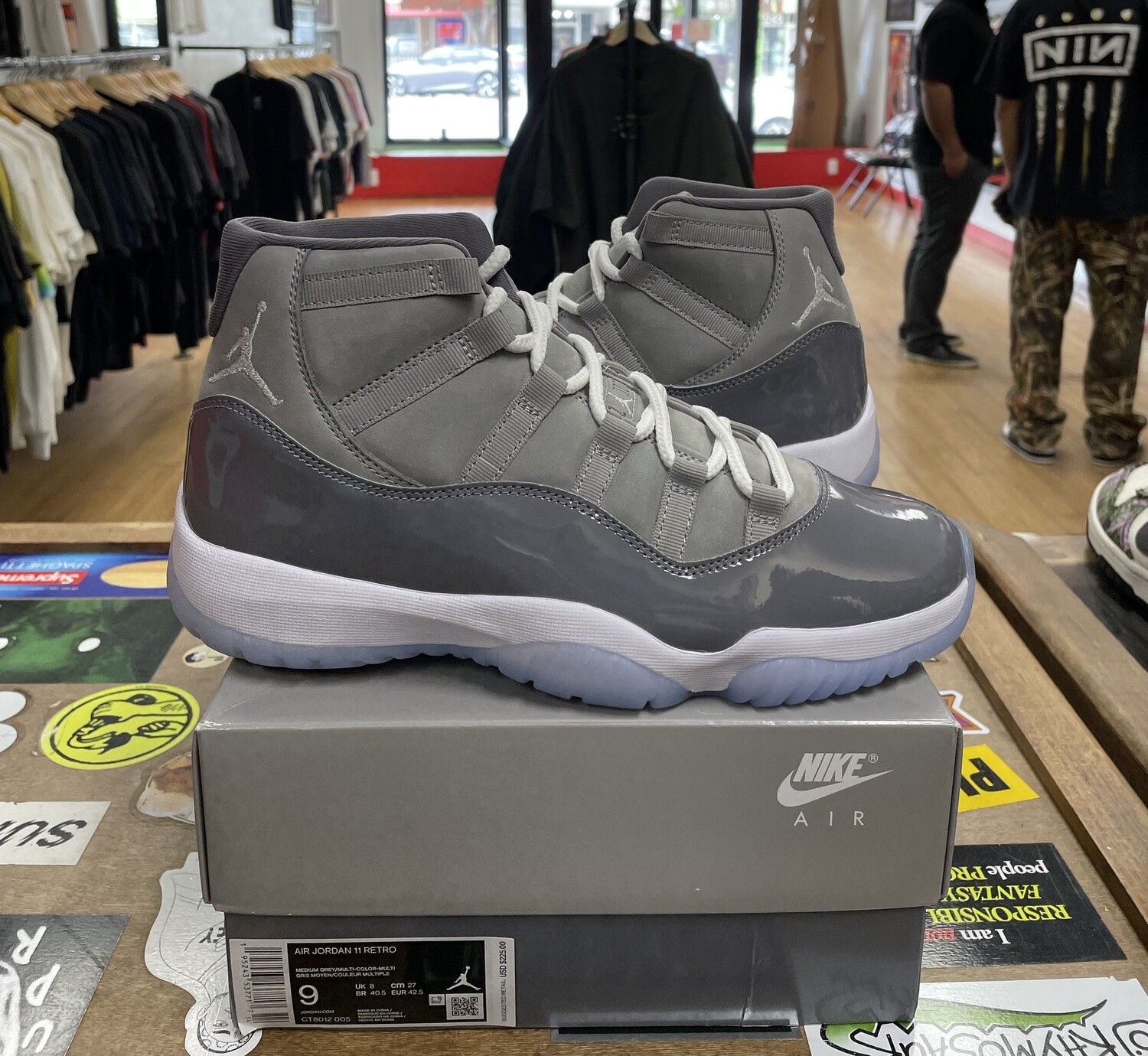 Jordan 11 Cool Grey Size 9 DS