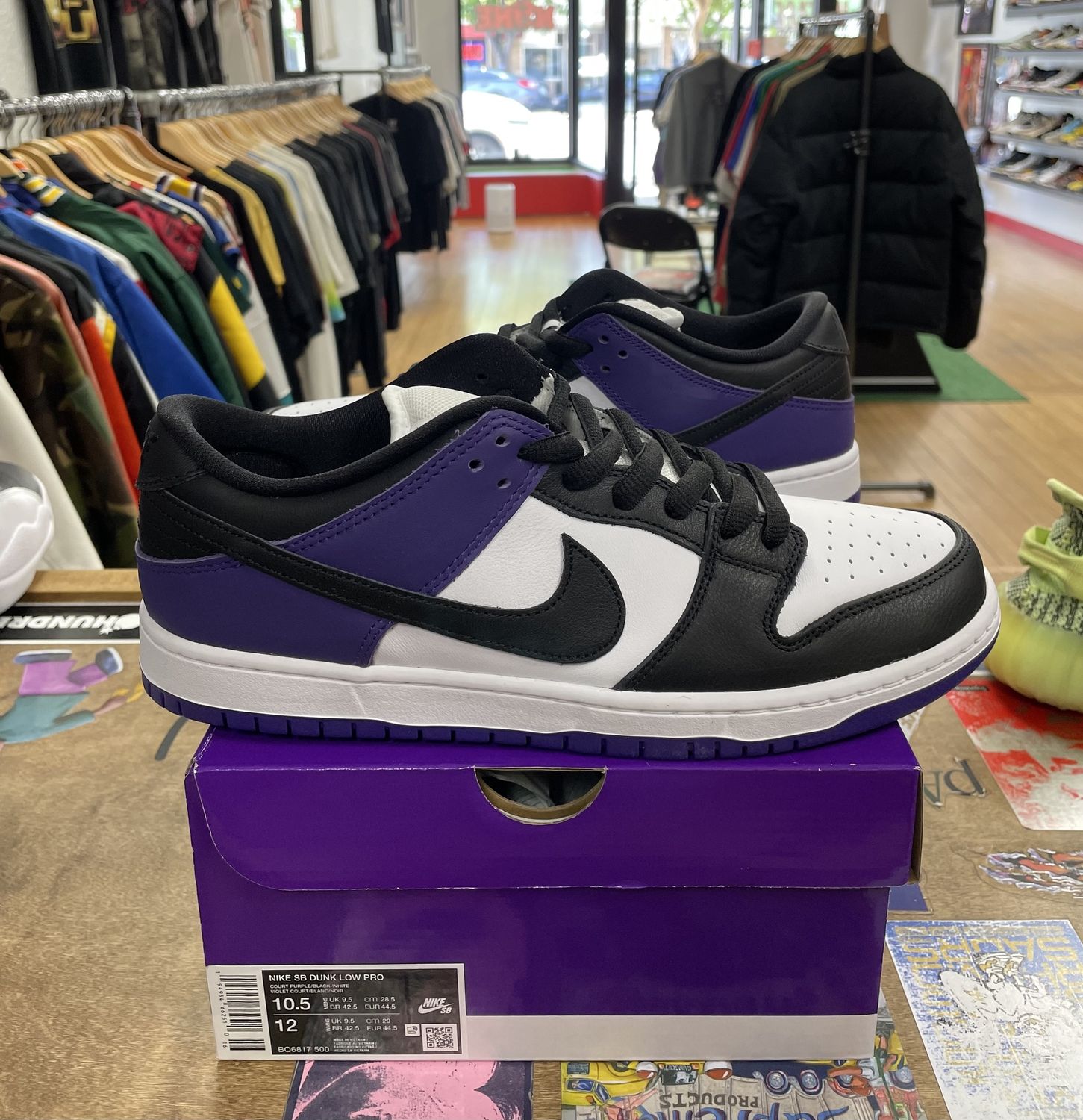 Nike Sb Dunk Low Court Purple Size 10.5 Ds