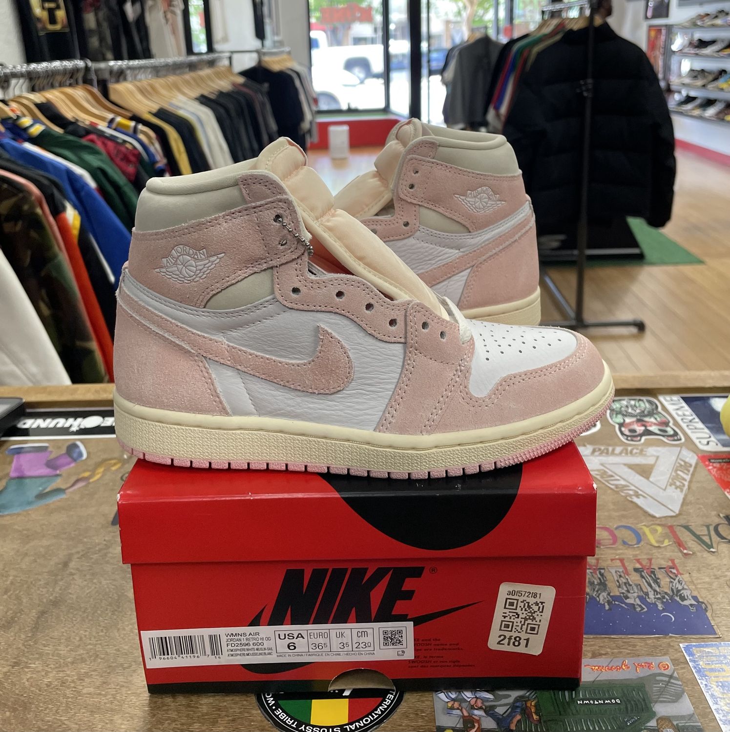 W Jordan 1 High Washed Pink Size 6W Ds