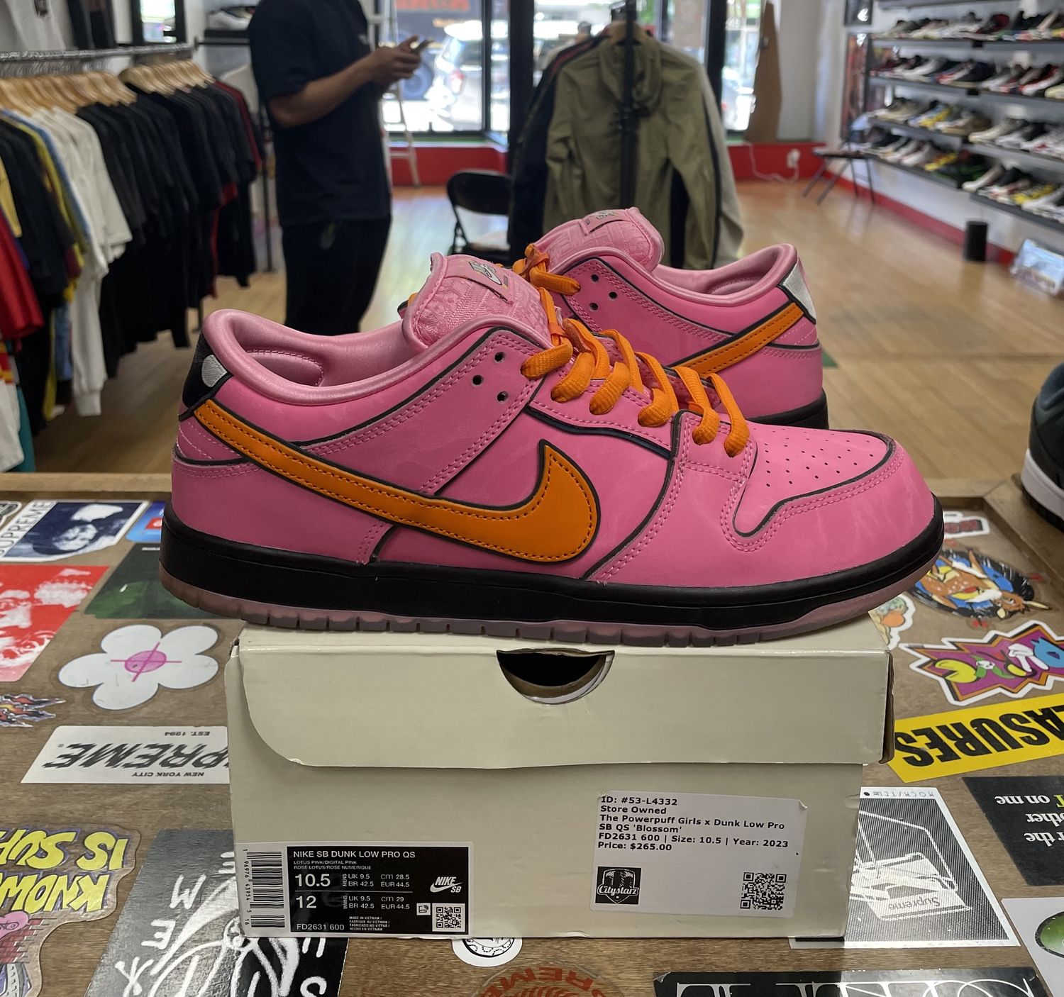Nike SB Dunk Low The Powerpuff Girls Blossom Size 10.5 Pre Owned
