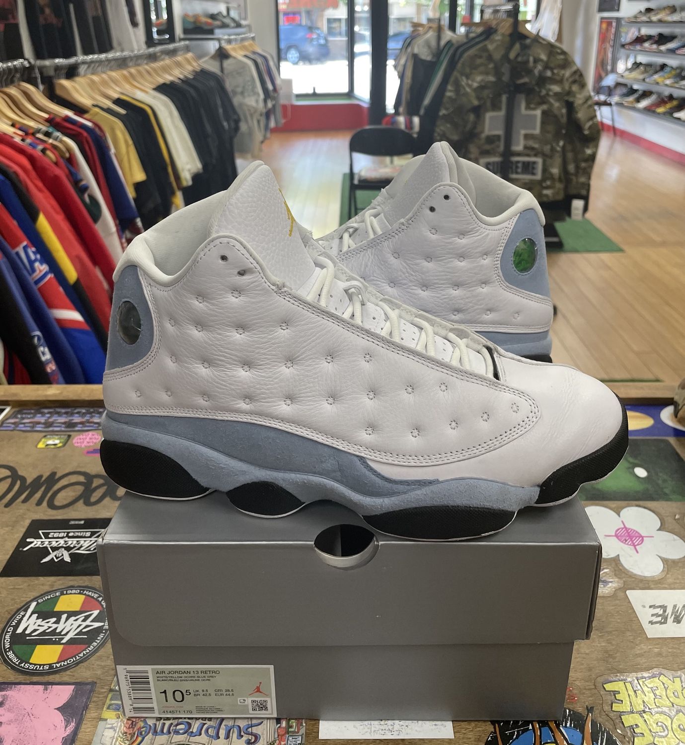Jordan 13 Retro Blue Grey Size 10.5 Pre Owned