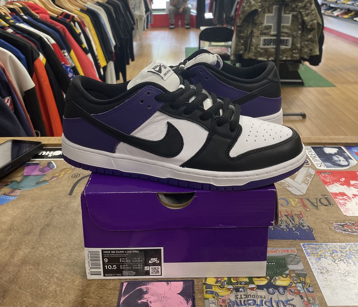 Nike SB Dunk Low Court Purple Size 9 Tried On