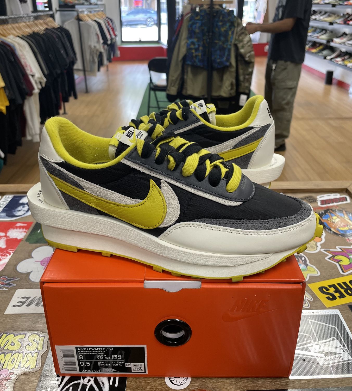 Nike x Undercover Saci Waffle Bright Citron Size 8 Used
