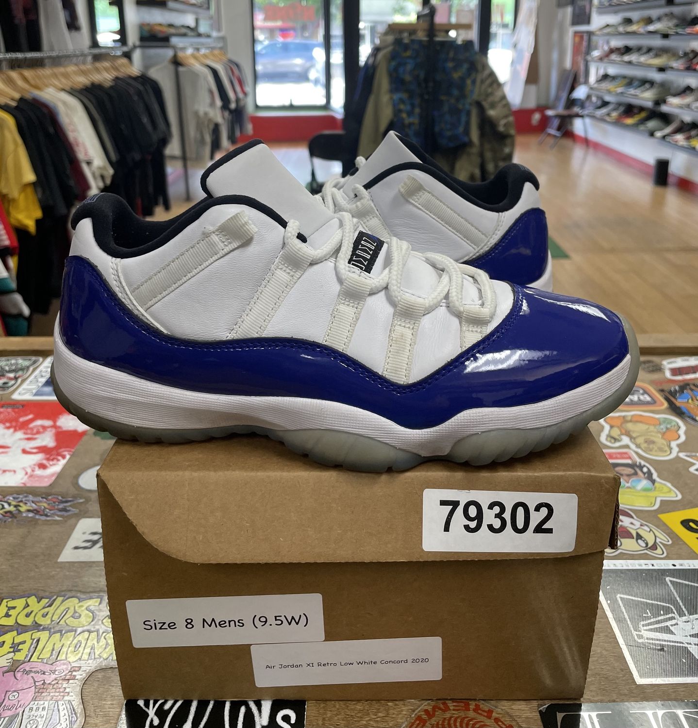 Jordan 11 Concord Low 8M Pre Owned(REP BOX)