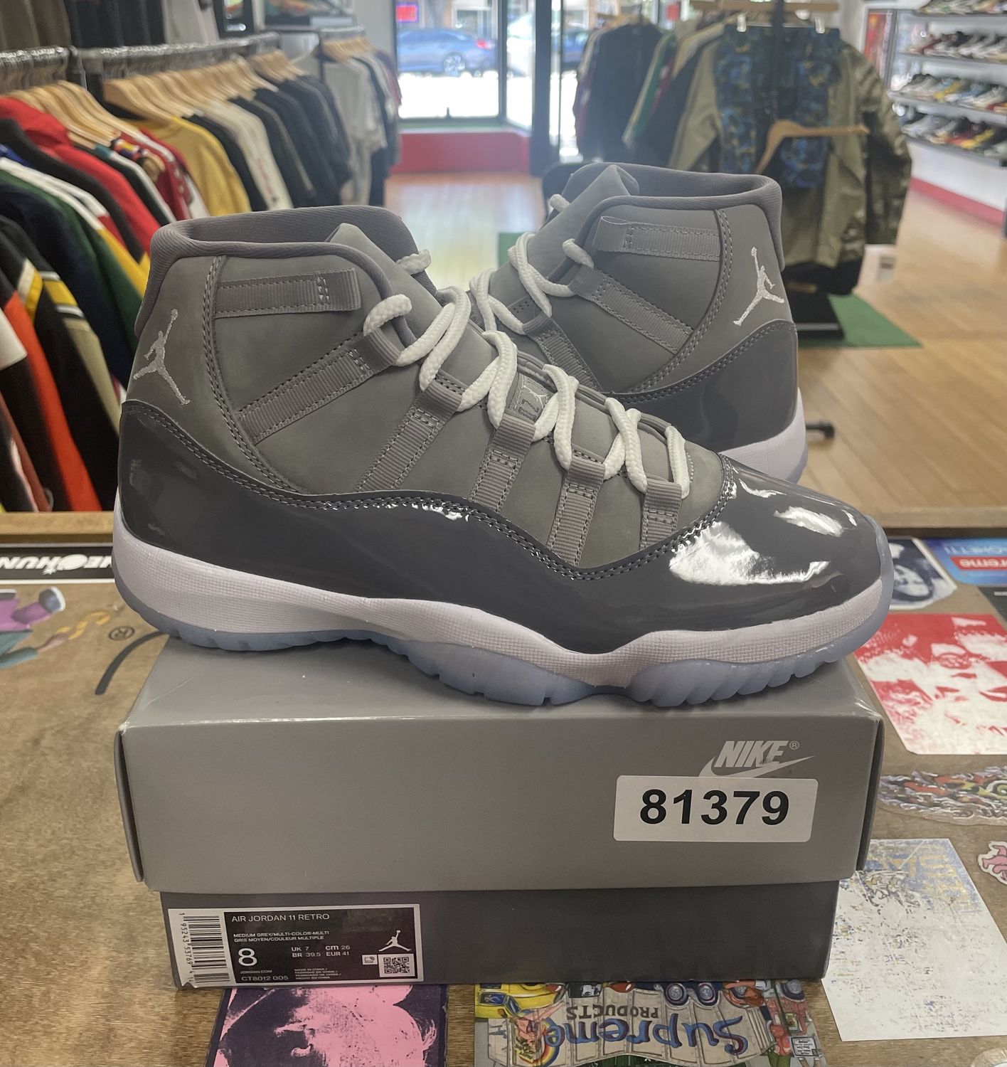 Jordan 11 Retro Cool Grey Size 8 DS