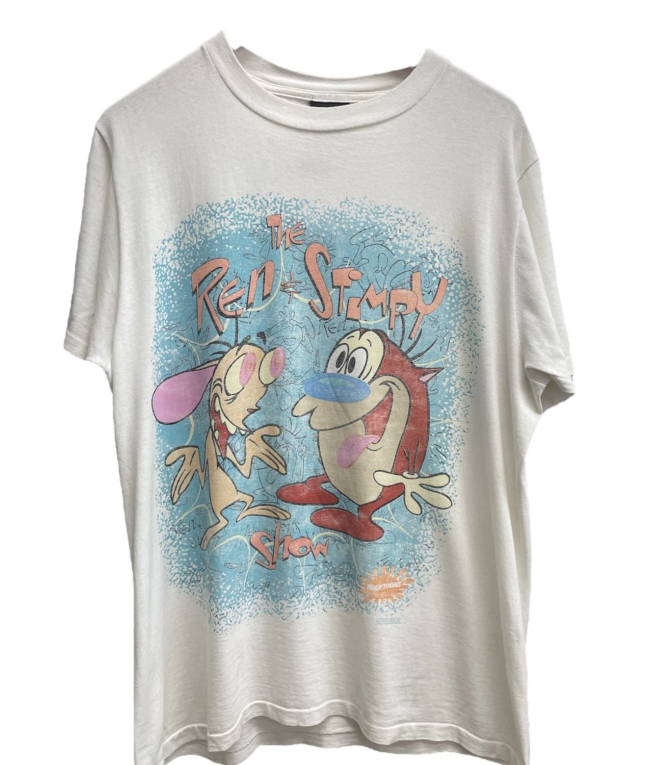 Vtg 90&#39;s Ren &amp; Stimpy Shirt Size L