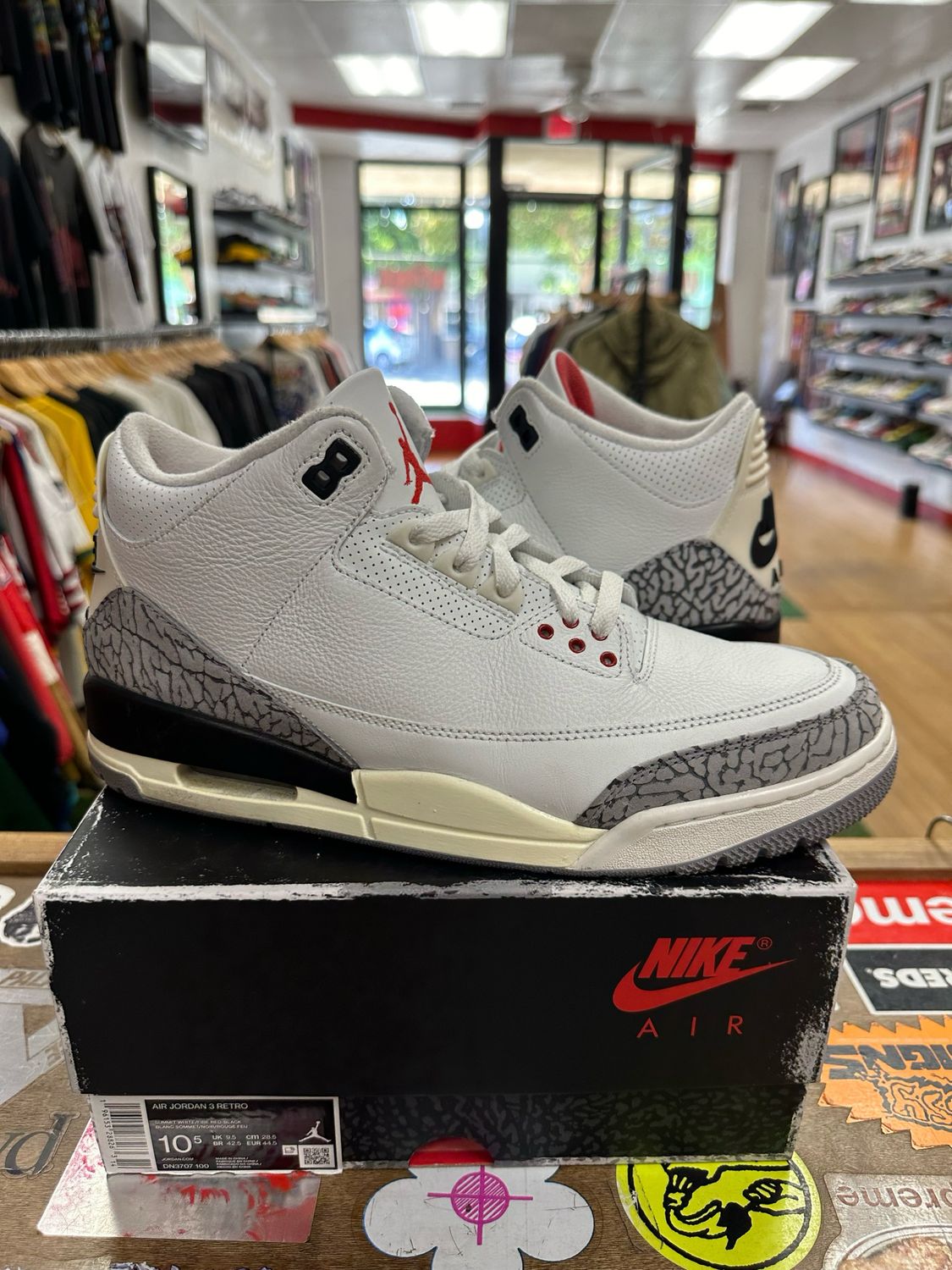 Pre Owned Jordan 3 Retro White Cement Reimagined Size 10.5