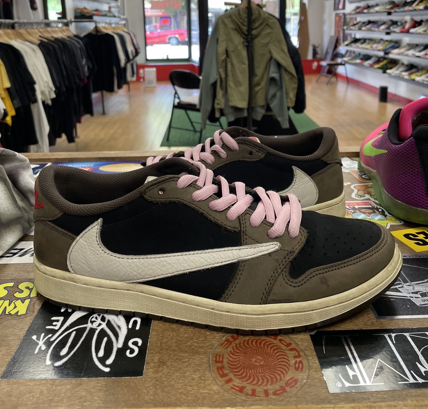 Jordan 1 Travis Scott Mocha Low Size 10.5 Pre Owned NO BOX