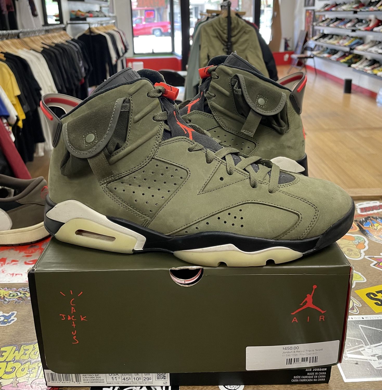 Jordan 6 Travis Scott Size 11.5 Pre Owned