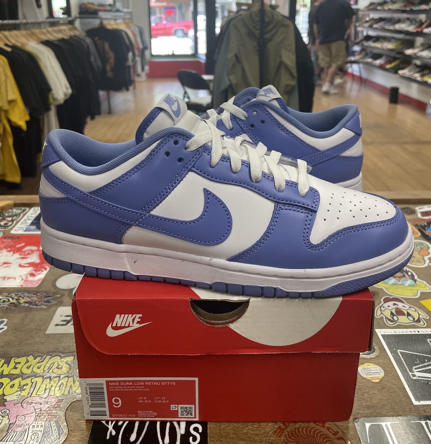 Nike Dunk Low Polar Blue Size 9 Pre Owned