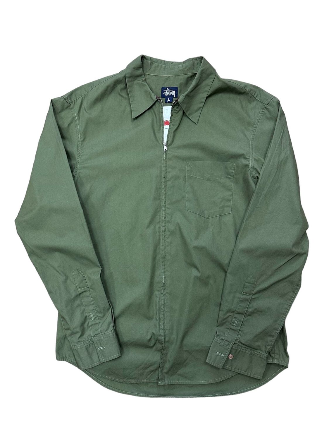 90&#39;s Stussy Archive Zip Up Shirt Size L
