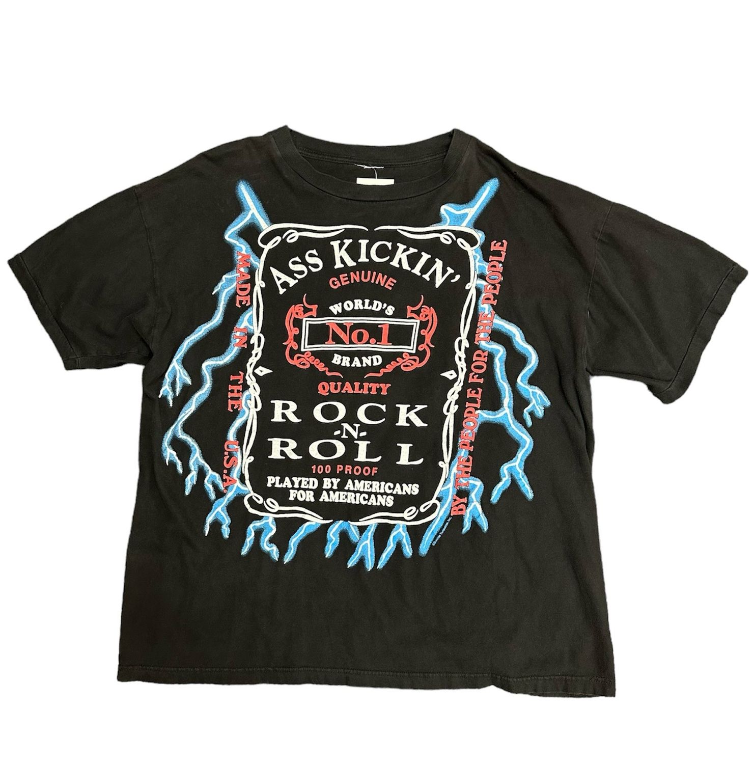 Vintage 90&#39;s Usa Thunder Ass Kickin T Shirt Size XL