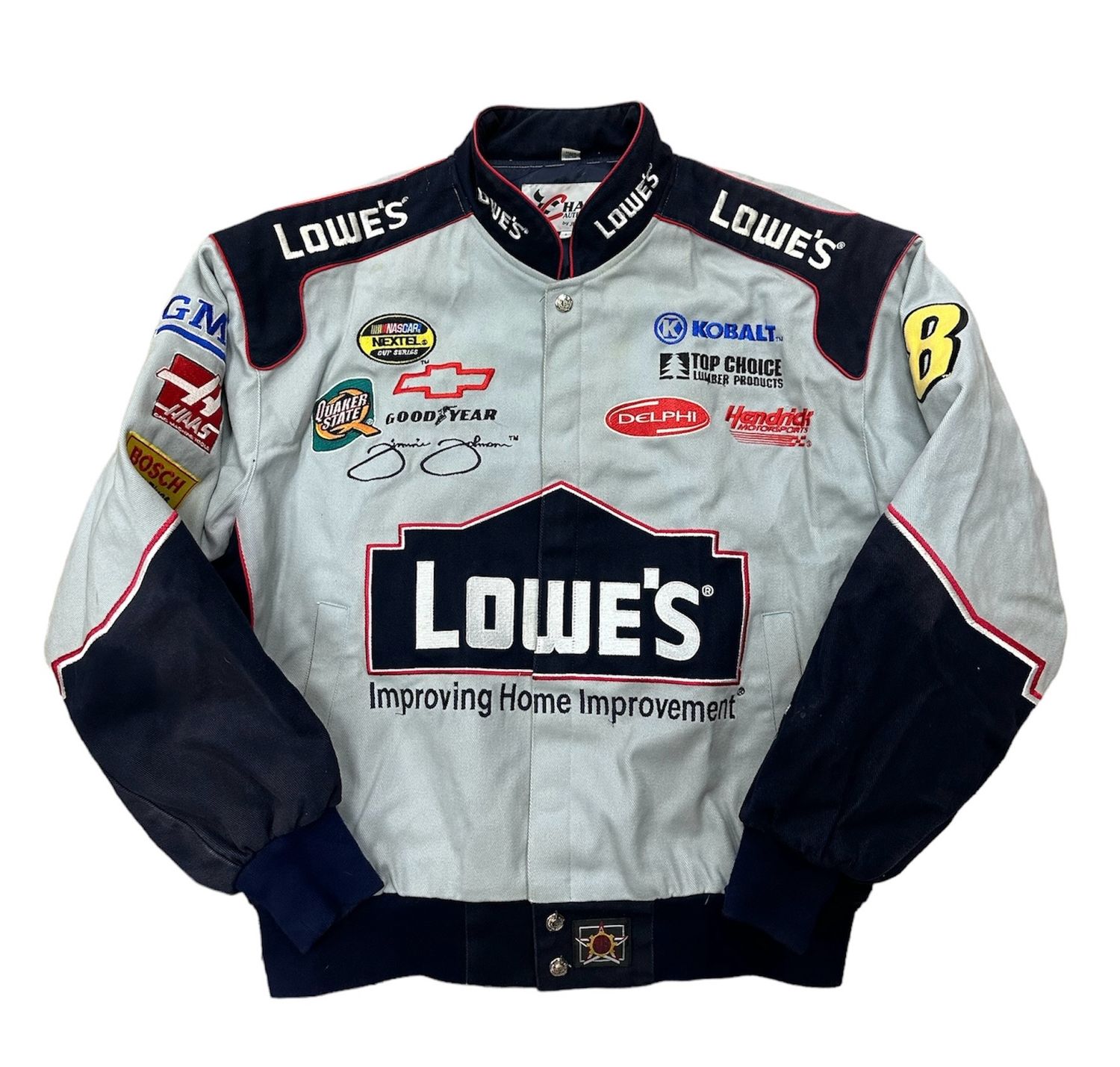 Vintage Jimmie Johnson Lowe&#39;s Nascar Jacket Size L