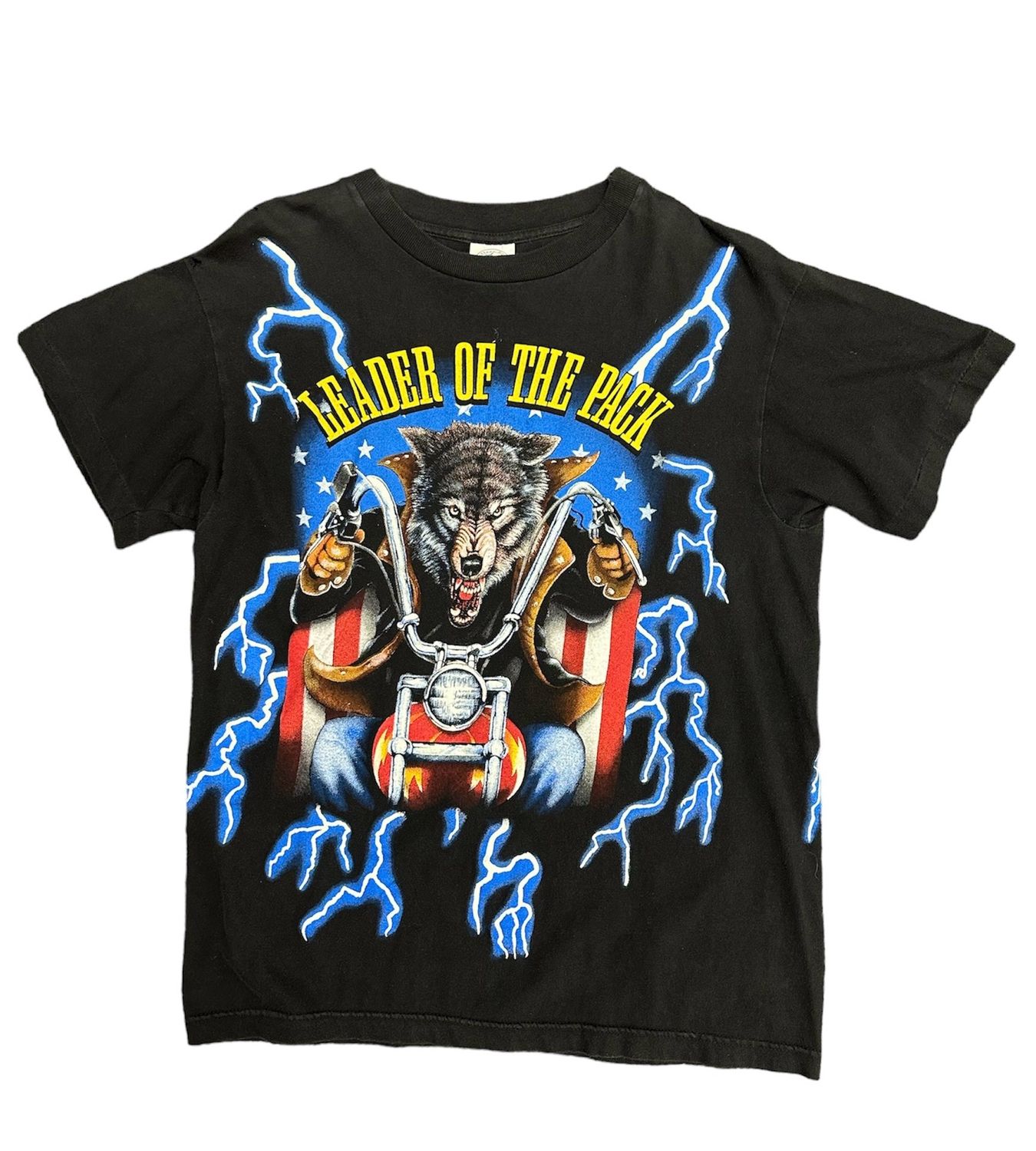 Vintage 90&#39;s Usa Thunder Leader Of The Pack T Shirt Size L