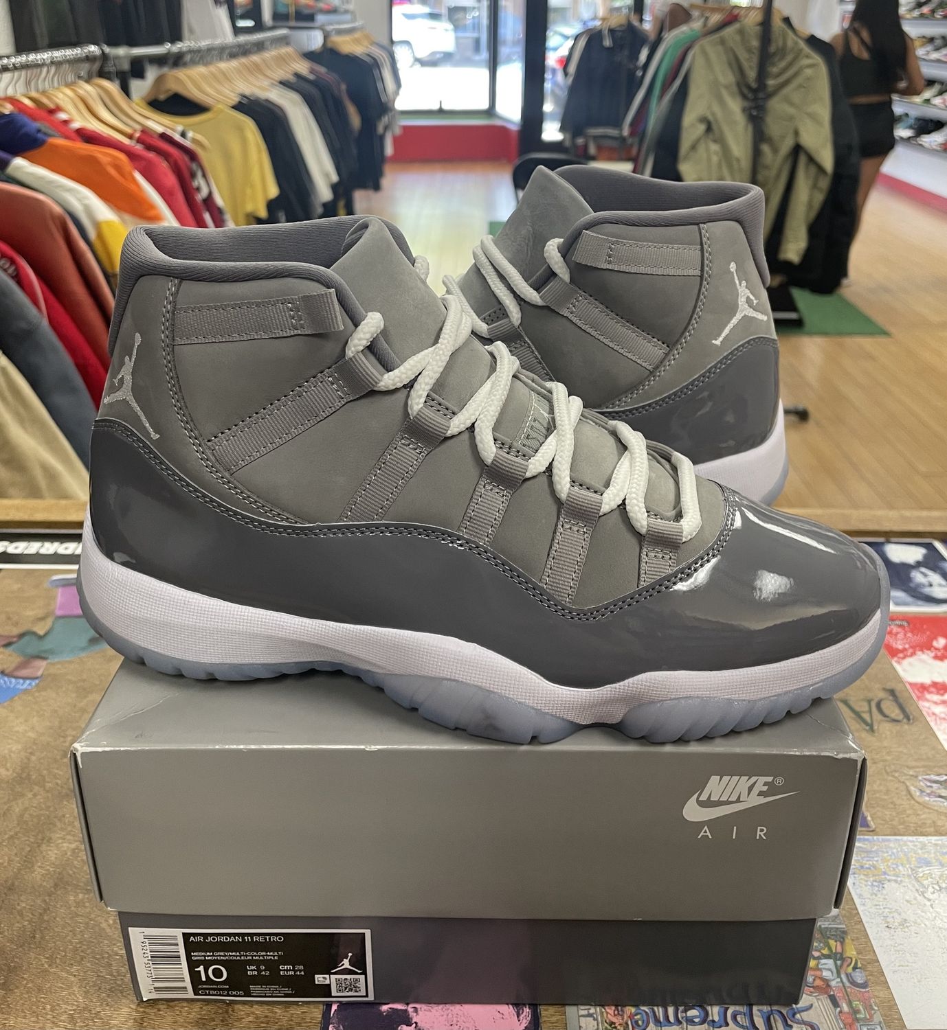 Pre Owned Jordan 11 Retro Cool Grey Size 10