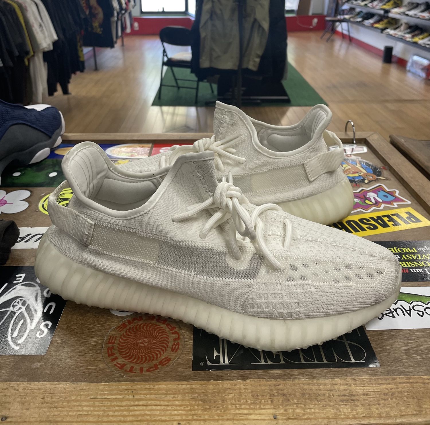 Pre Owned Adidas Yeezy Boost 350 V2 Bone Size 11.5 NO BOX