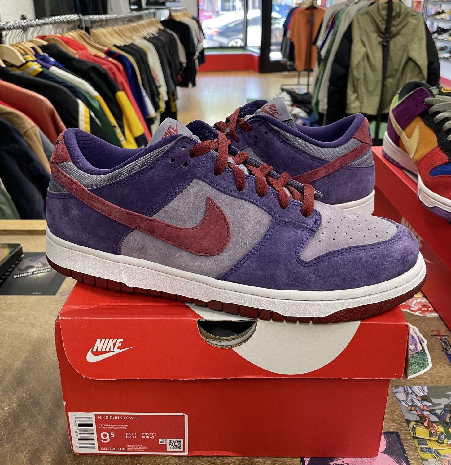 Pre Owned Nike Dunk Low Plum (2019)Size 9.5
