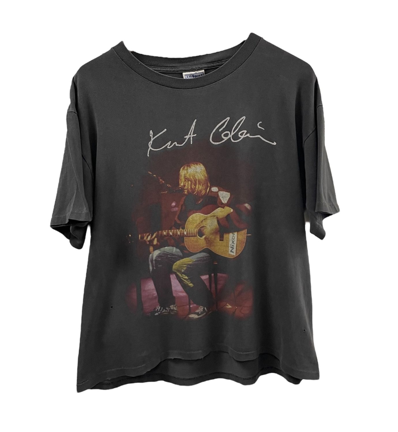 Vtg 90&#39;s Kurt Cobain T Shirt Size L