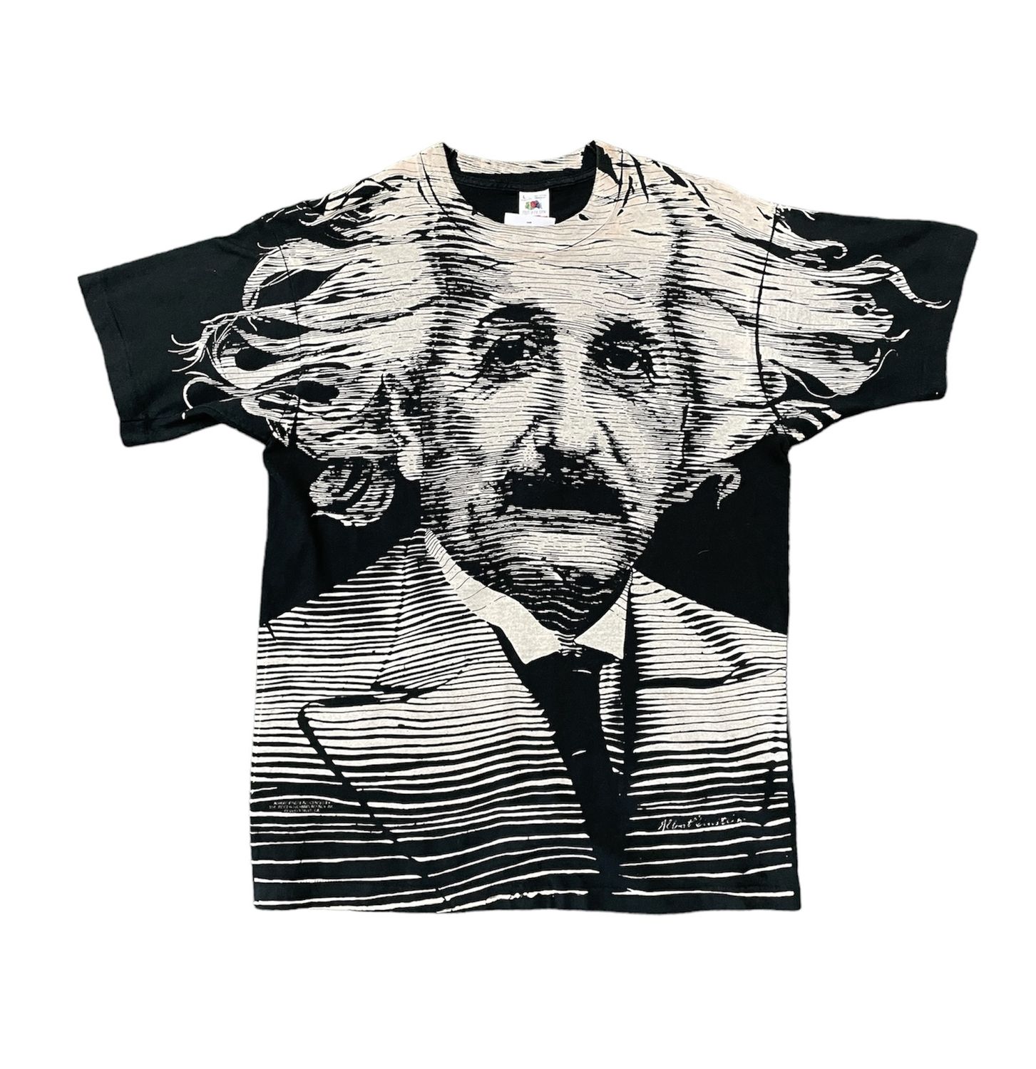Vintage Albert Einstein AOP Tee Size Large
