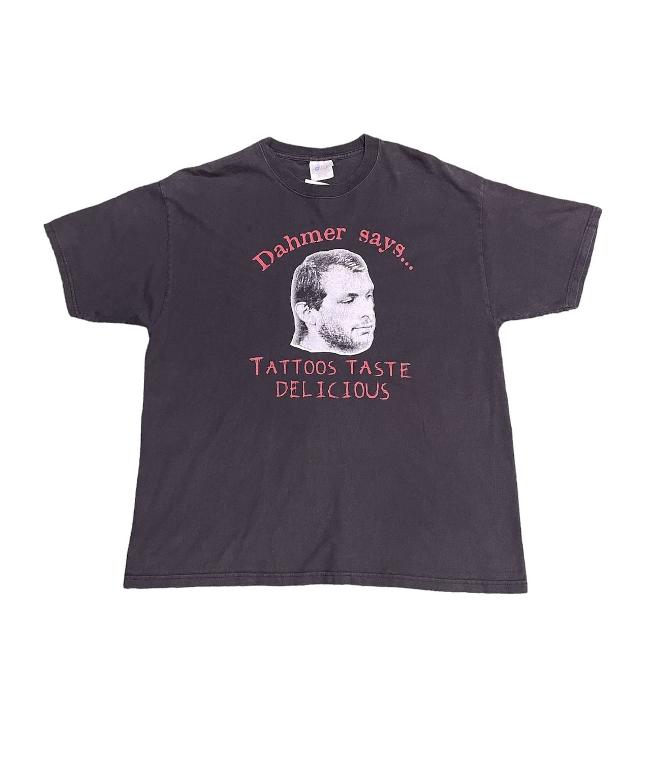 Early 00s Dahmer Says &quot;Tattoos Taste Delicious&quot; Tee Size XL