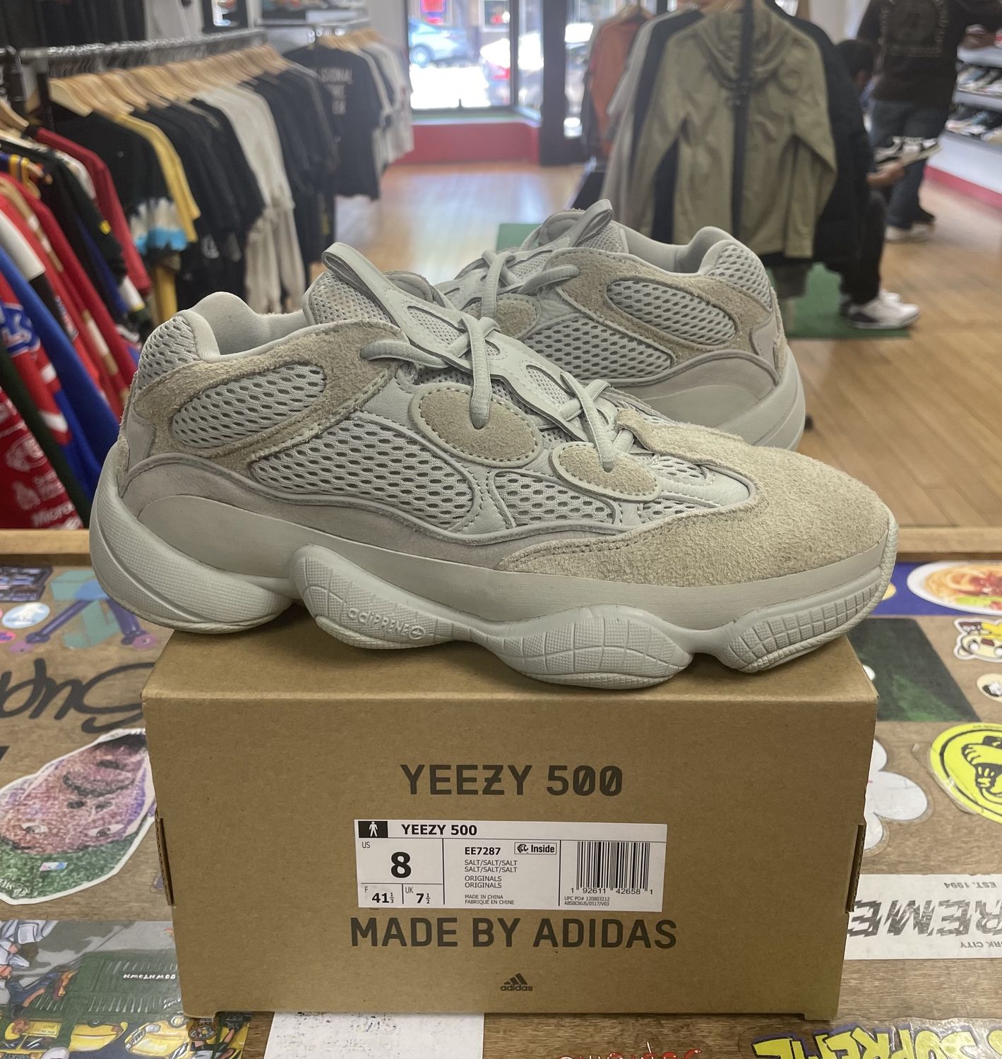 Pre Owned Adidas Yeezy 500 Salt Size 8