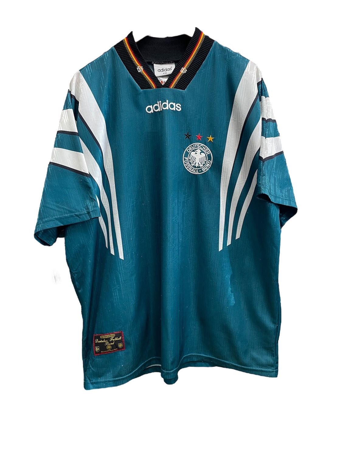 Vintage Adidas Germany &#39;96/&#39;98 Away Soccer Jersey Size XXL