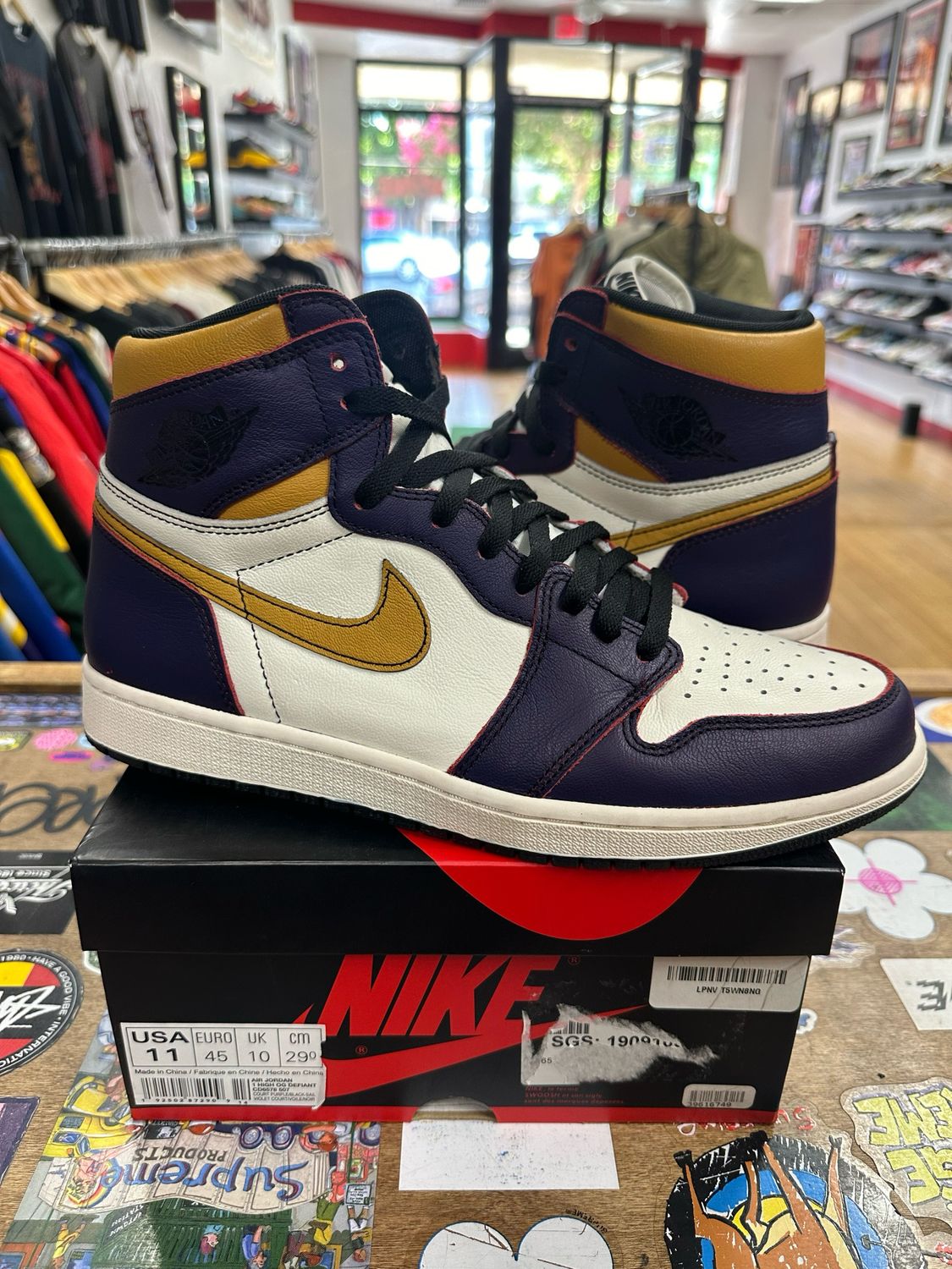 Jordan 1 Retro High OG Defiant SB LA to Chicago Size 11 Tried On