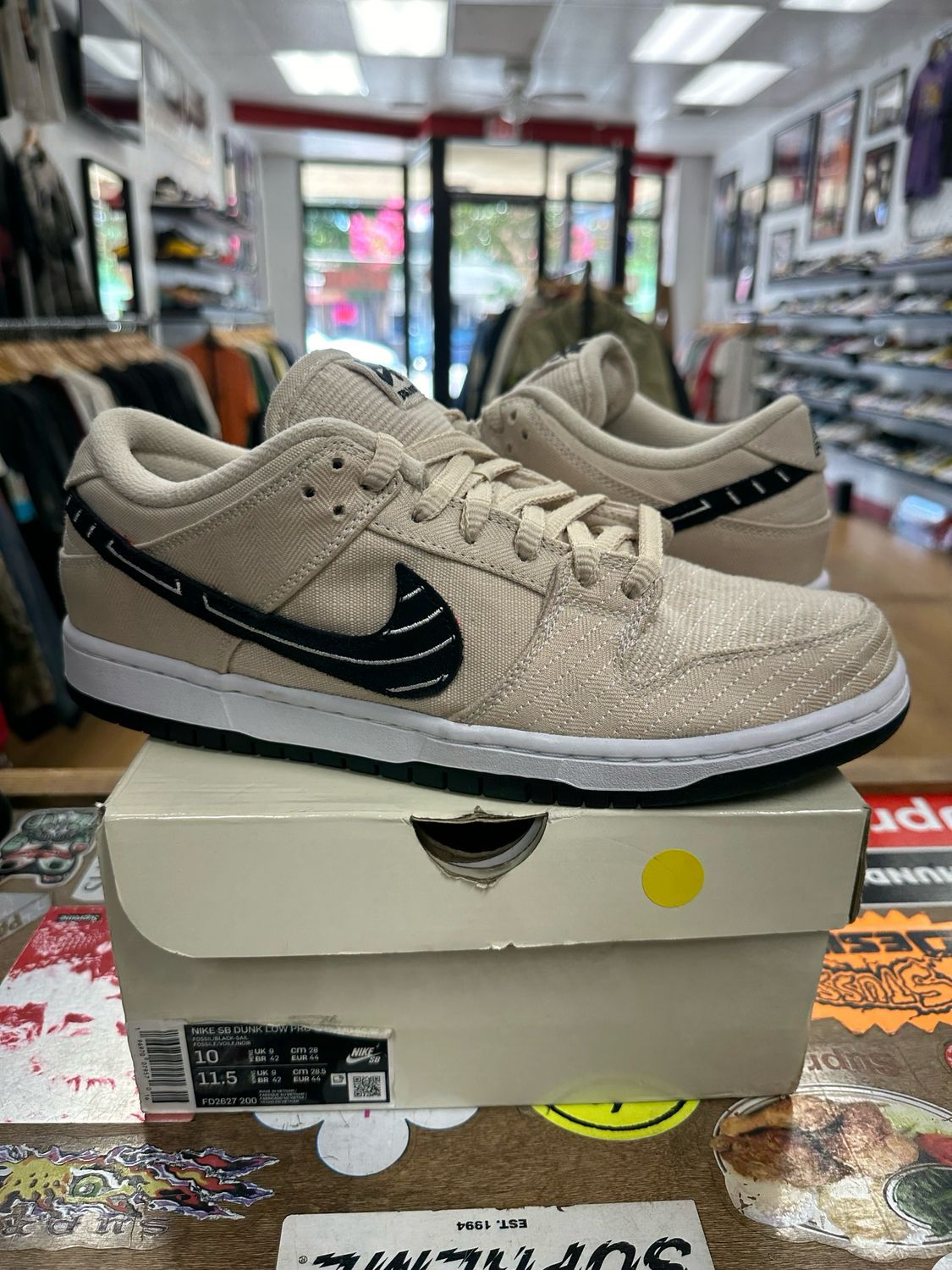 Pre Owned Nike Sb Albino &amp;Preto Size 10