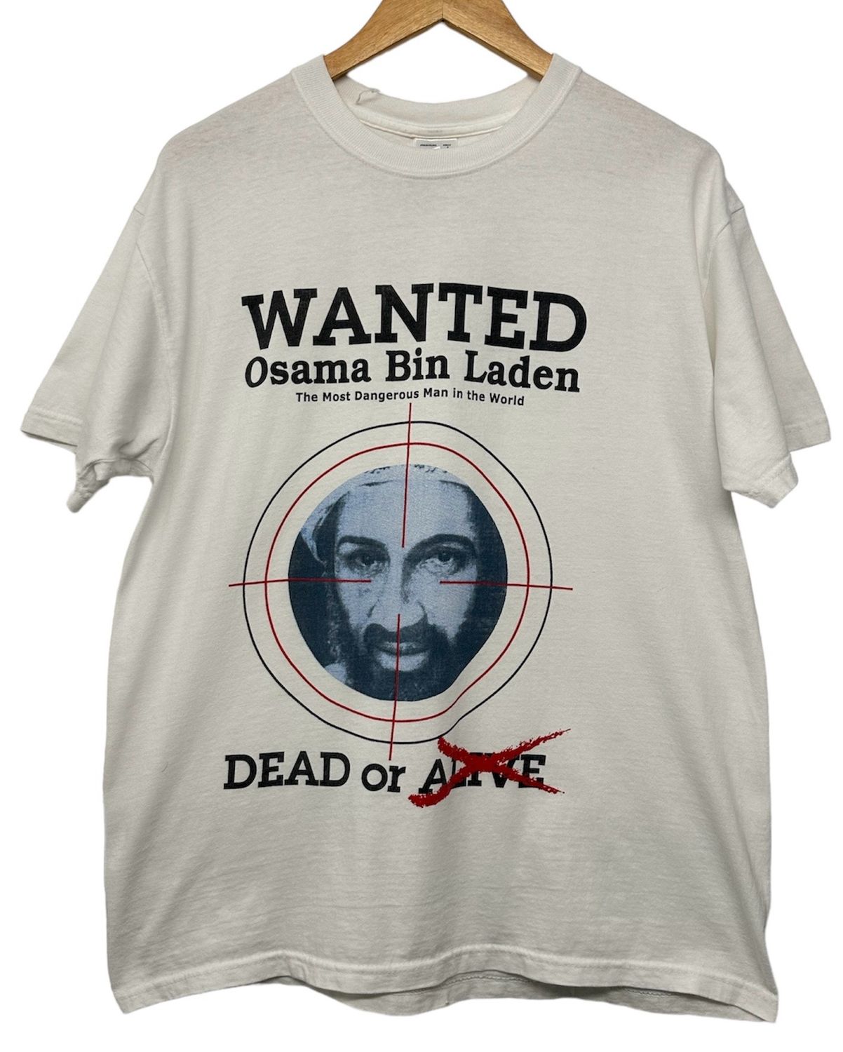 Osama Bin Laden Wanted Tee Size L