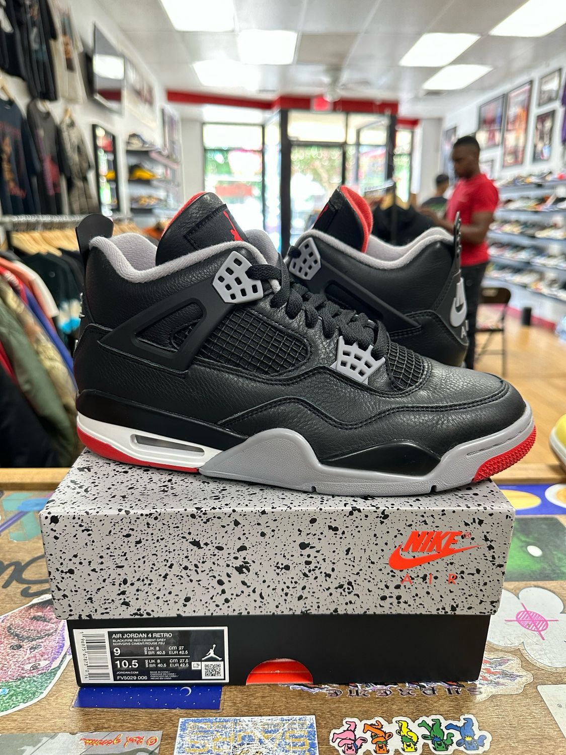 Pre Owned Jordan 4 Retro Bred Reimagined Size 9