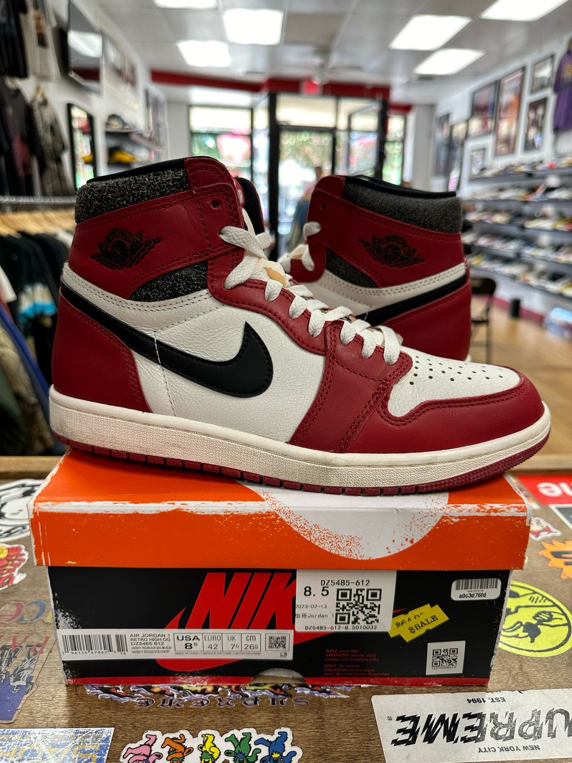 Pre Owned Jordan 1 High Lost &amp; Found Size 8.5