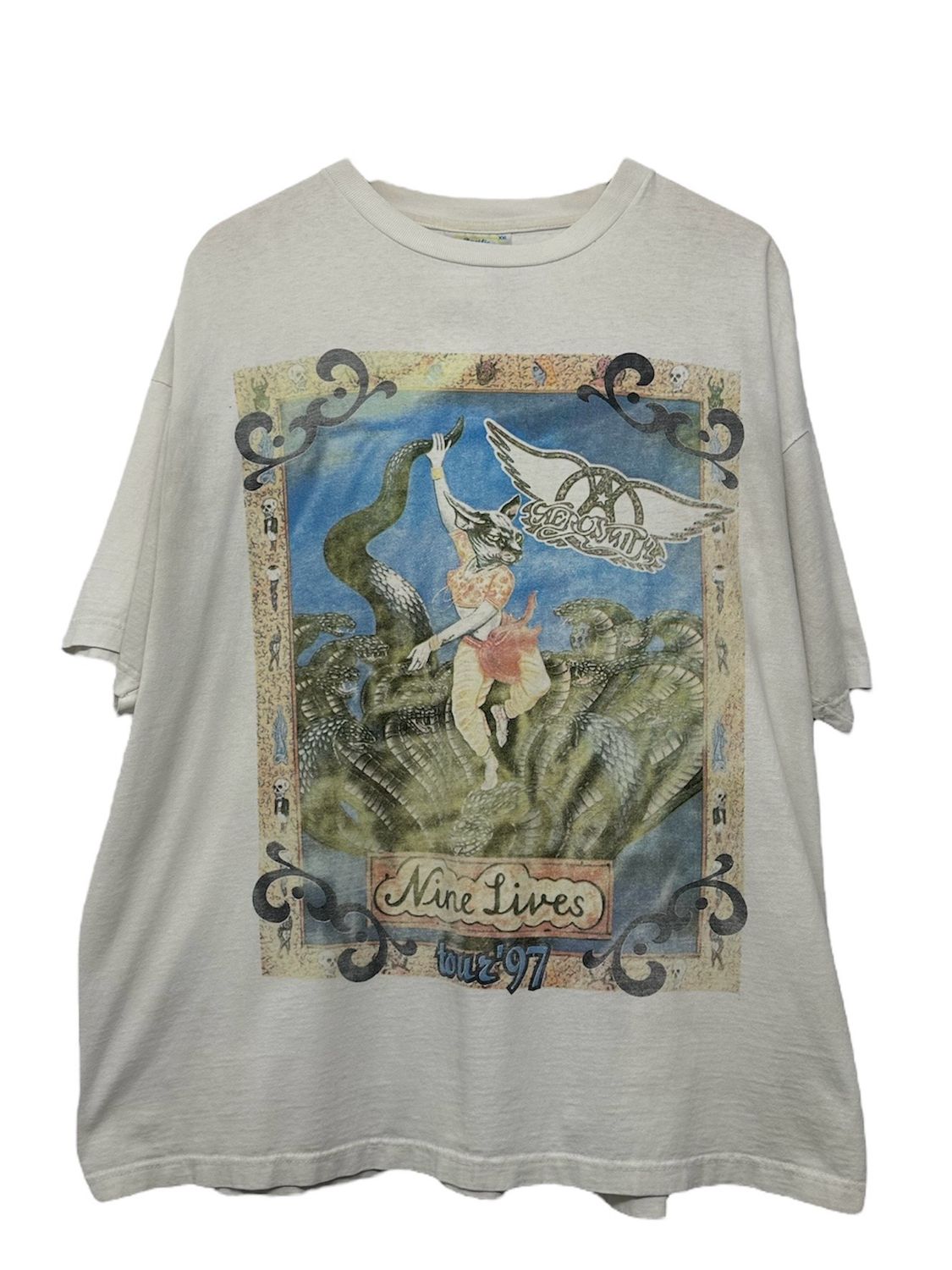 Vintage Aerosmith Nine Lives Tour &#39;97 Tee Size XXL