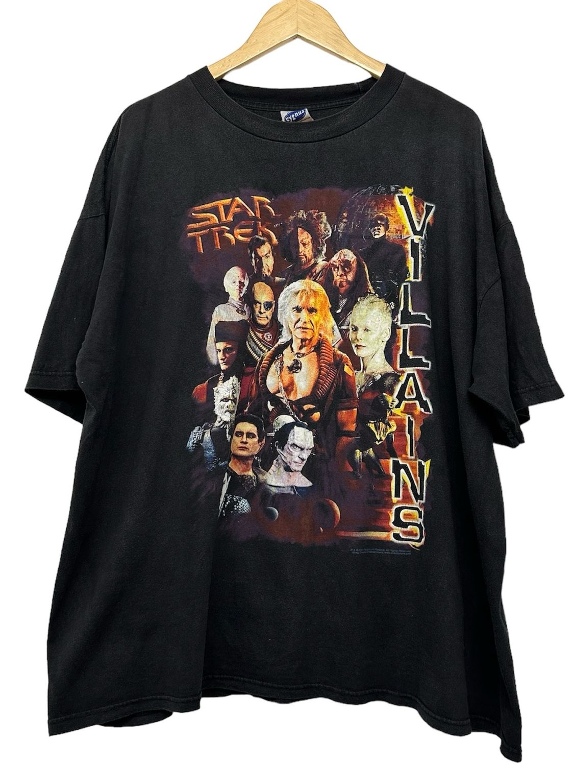 Vtg Star Trek Villians T Shirt Size XXL