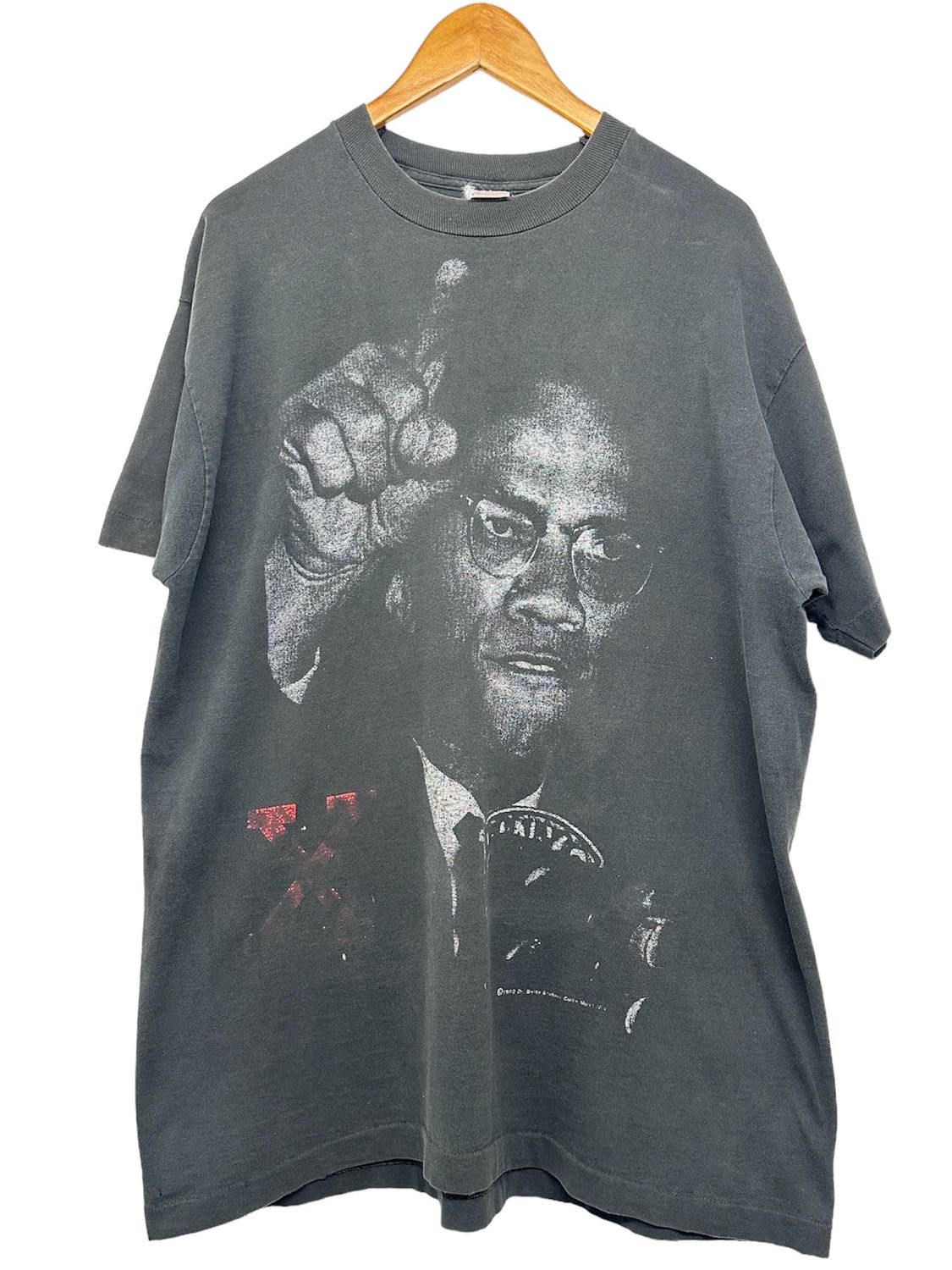 Vtg 1992 Malcolm X T Shirt Size XL 24x33