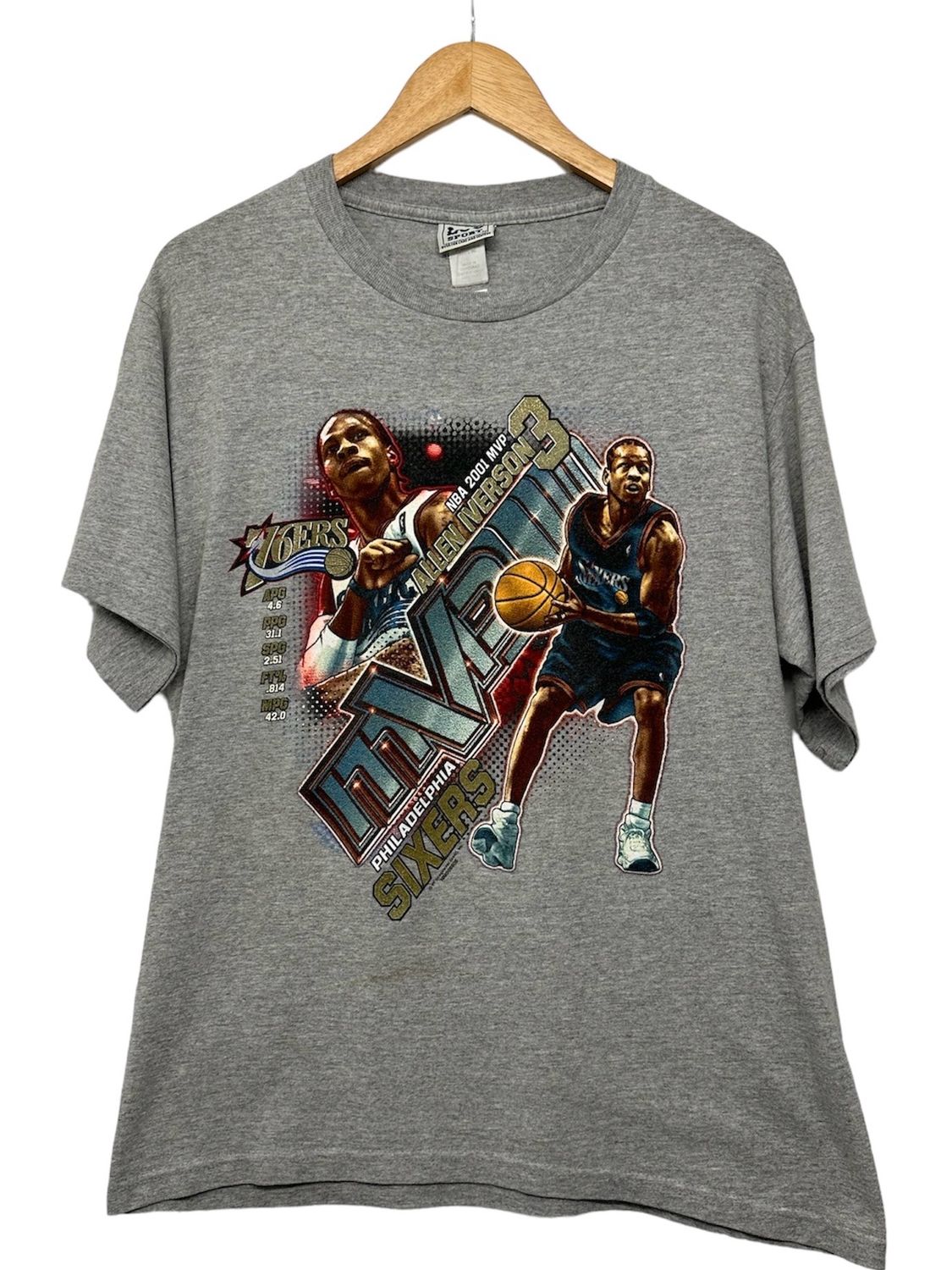Vtg 2001 Allen Iverson MVP T Shirt Size L